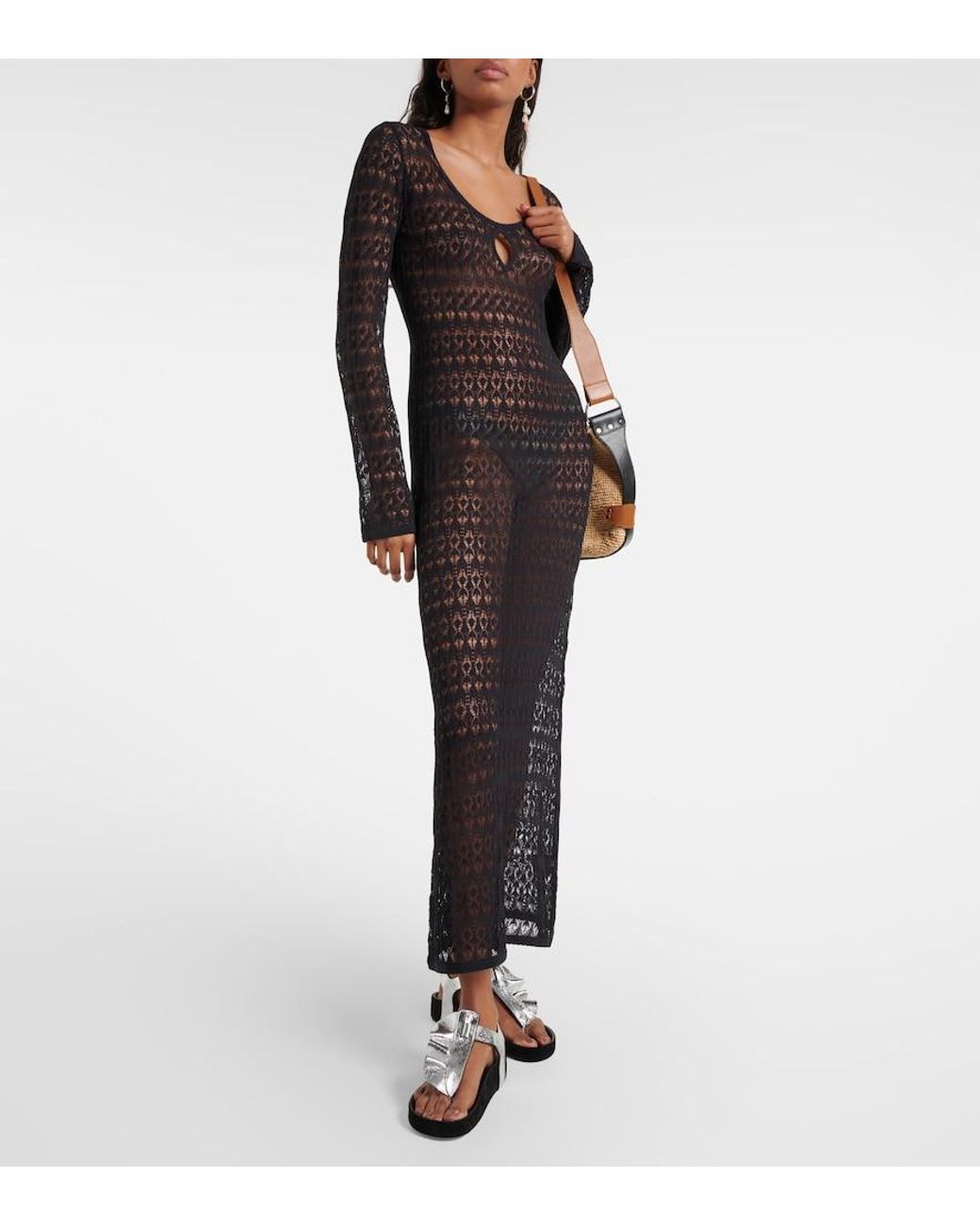 Isabel Marant Black Isela Metallic Sandals