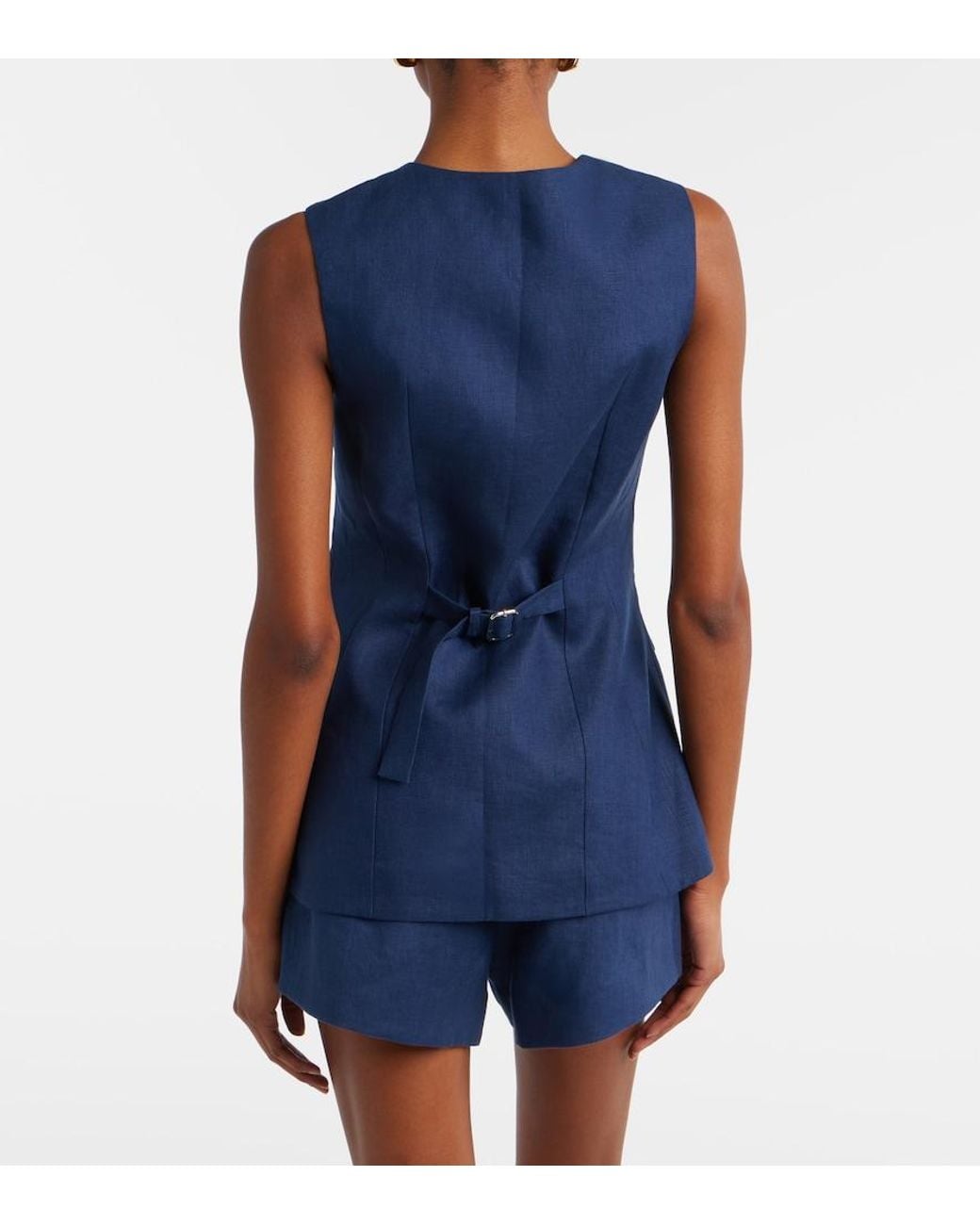 Posse Blue Matilda Linen Vest