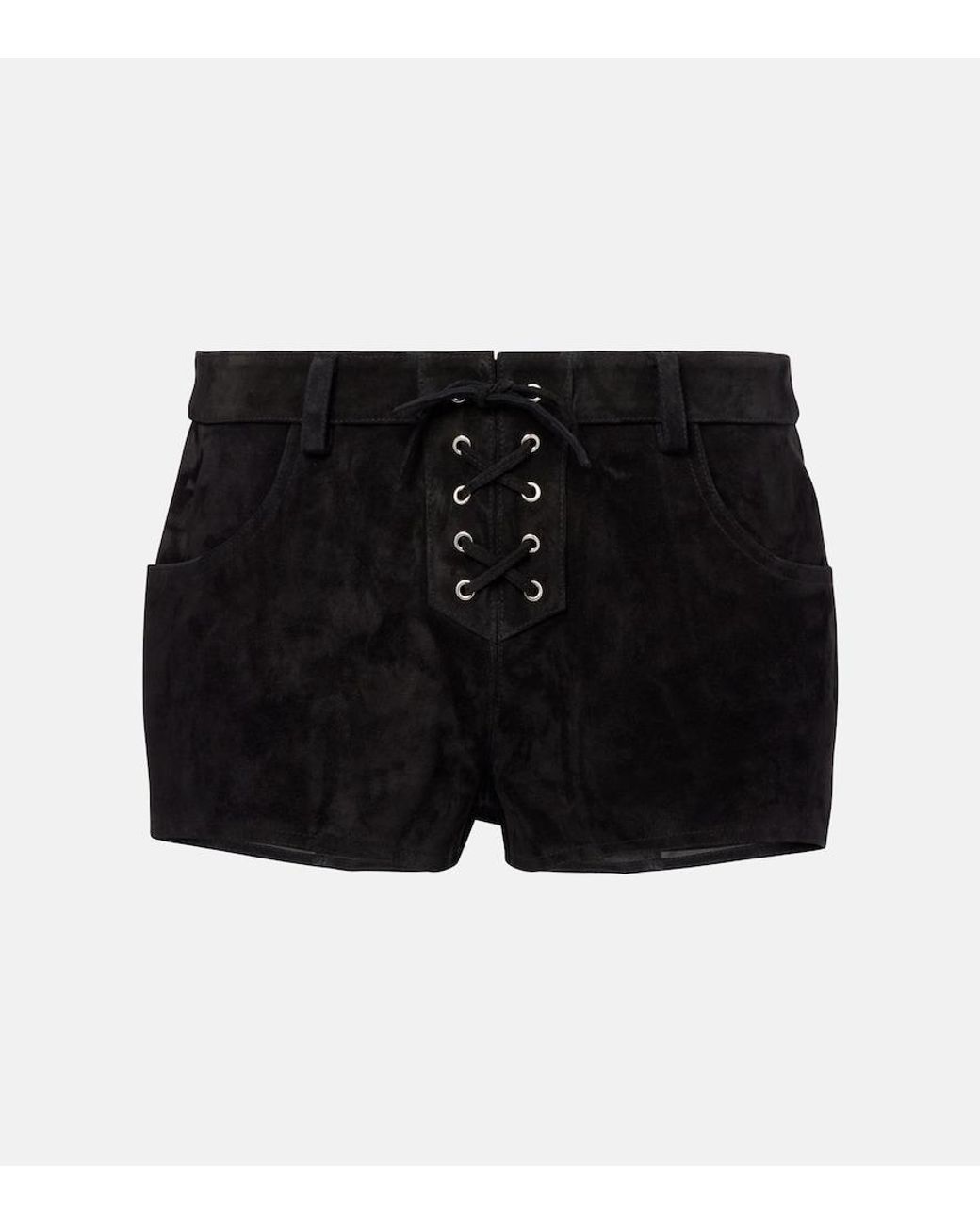 Isabel Marant Black Suede Shorts