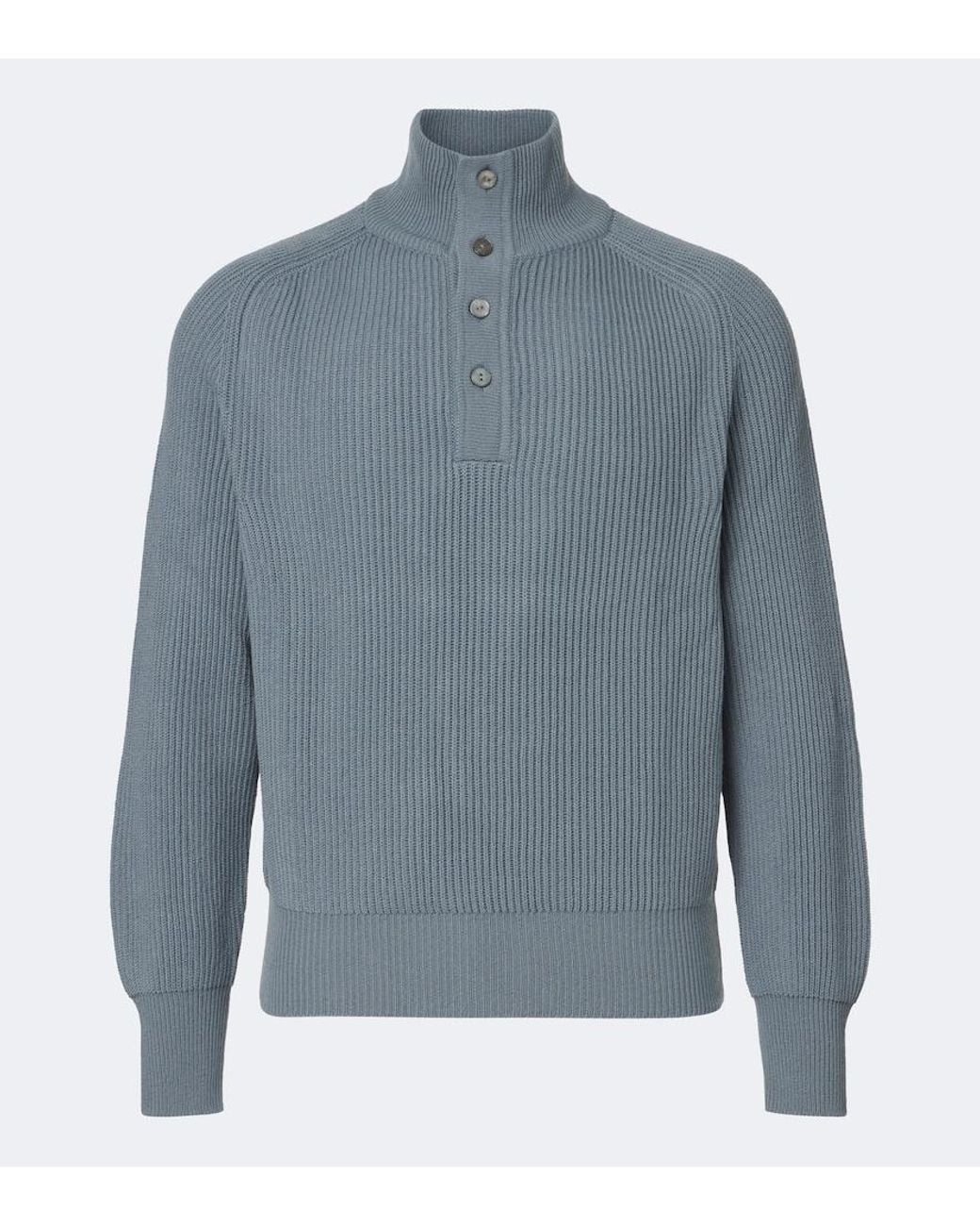 STÒFFA Blue Cashmere Sweater for men