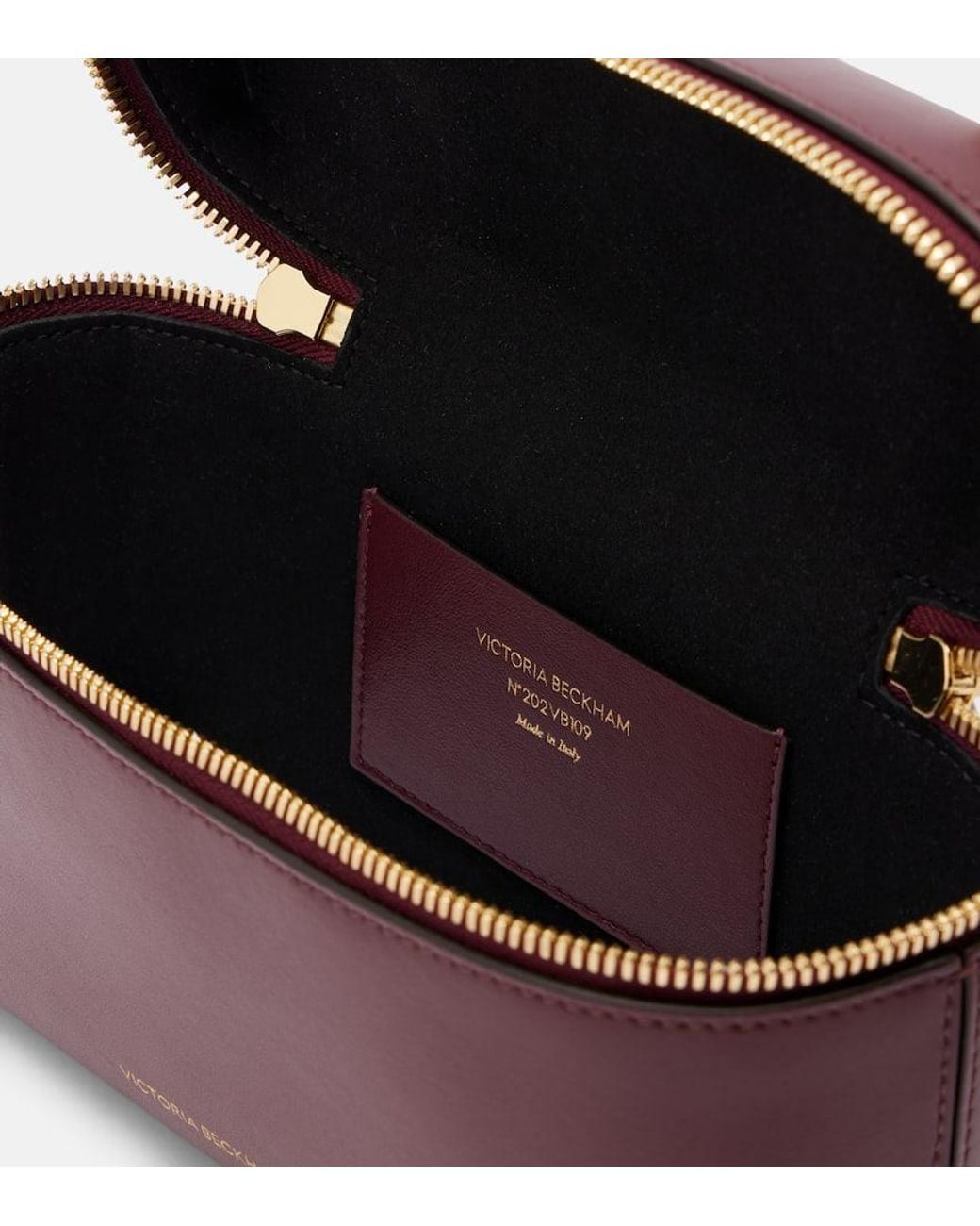 Bolso Neceser Vanity De Piel Victoria Beckham de color Purple