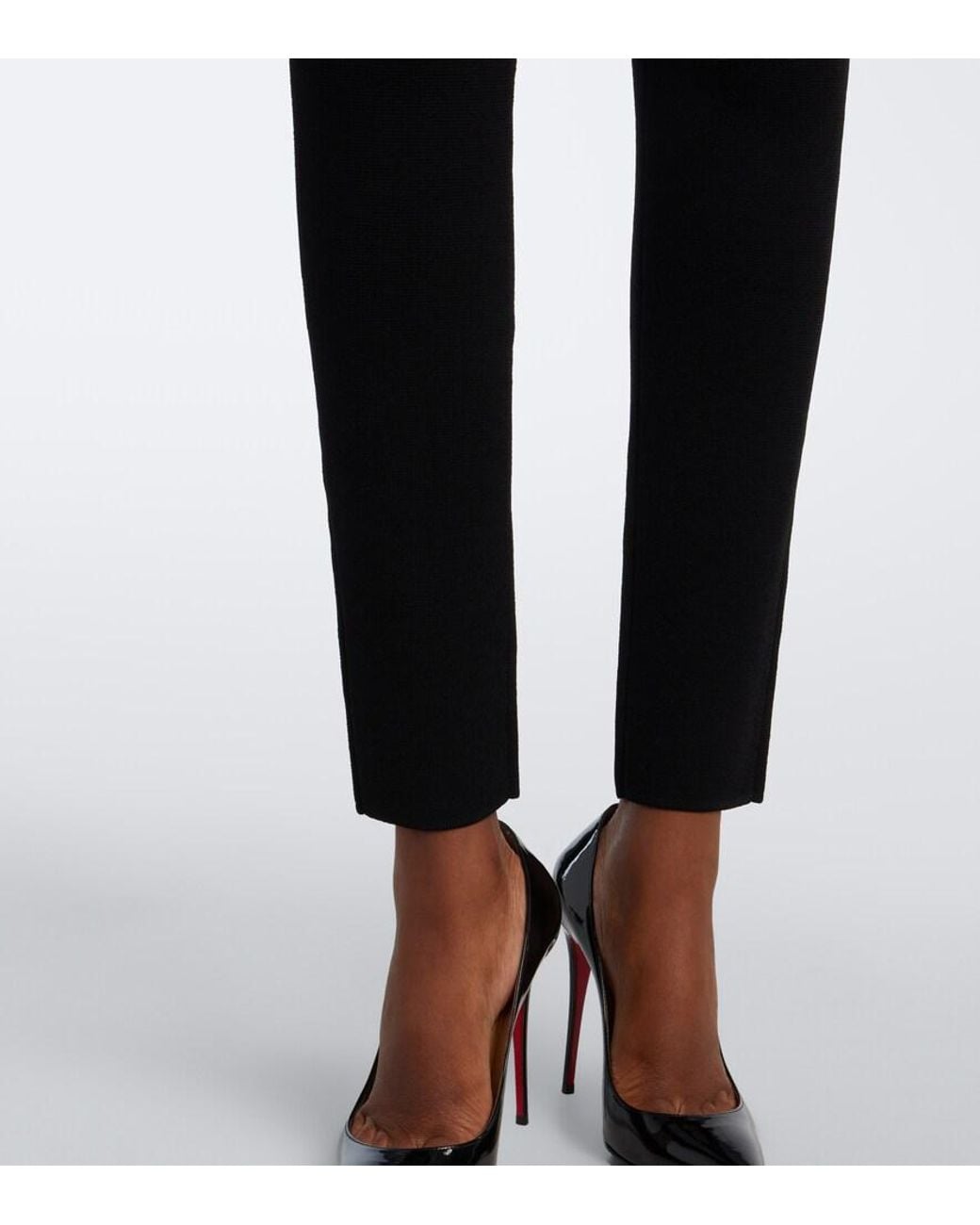 Balmain Black Knitted Leggings