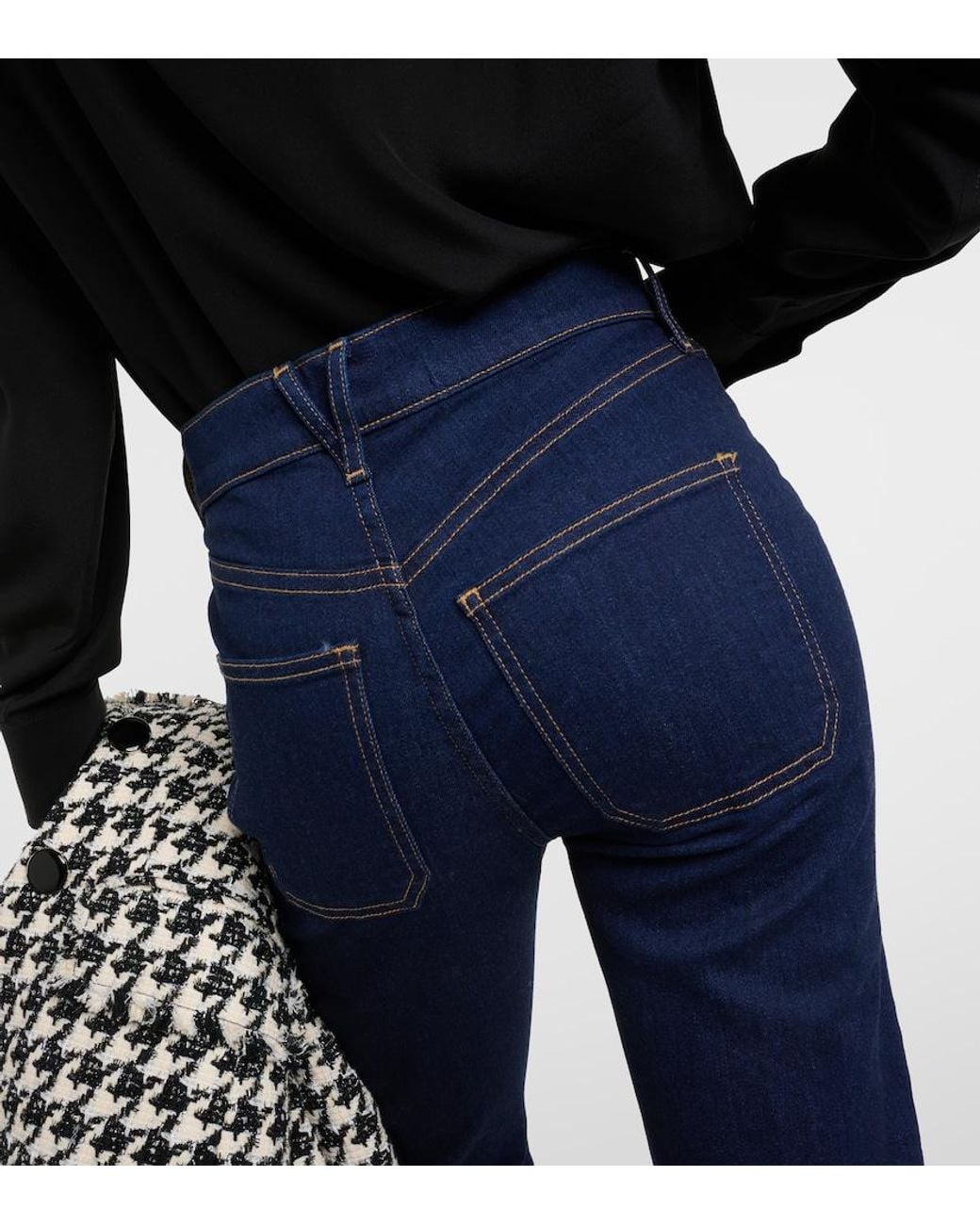 Veronica Beard Blue Cropped Jeans Carson