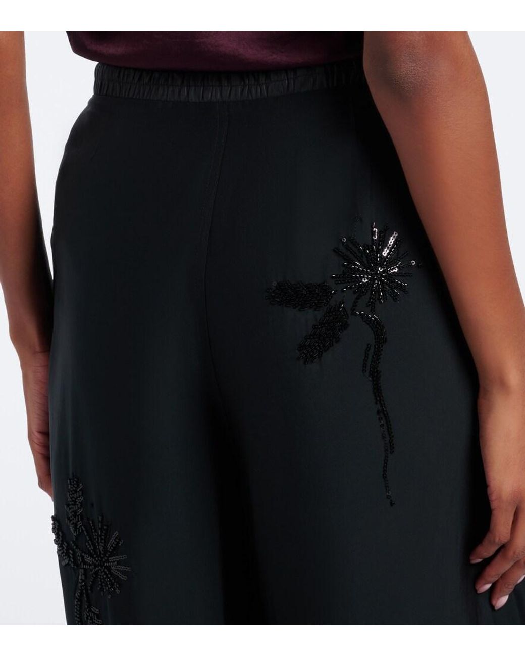 Pantalon Ample A Ornements JACQUES WEI en coloris Black