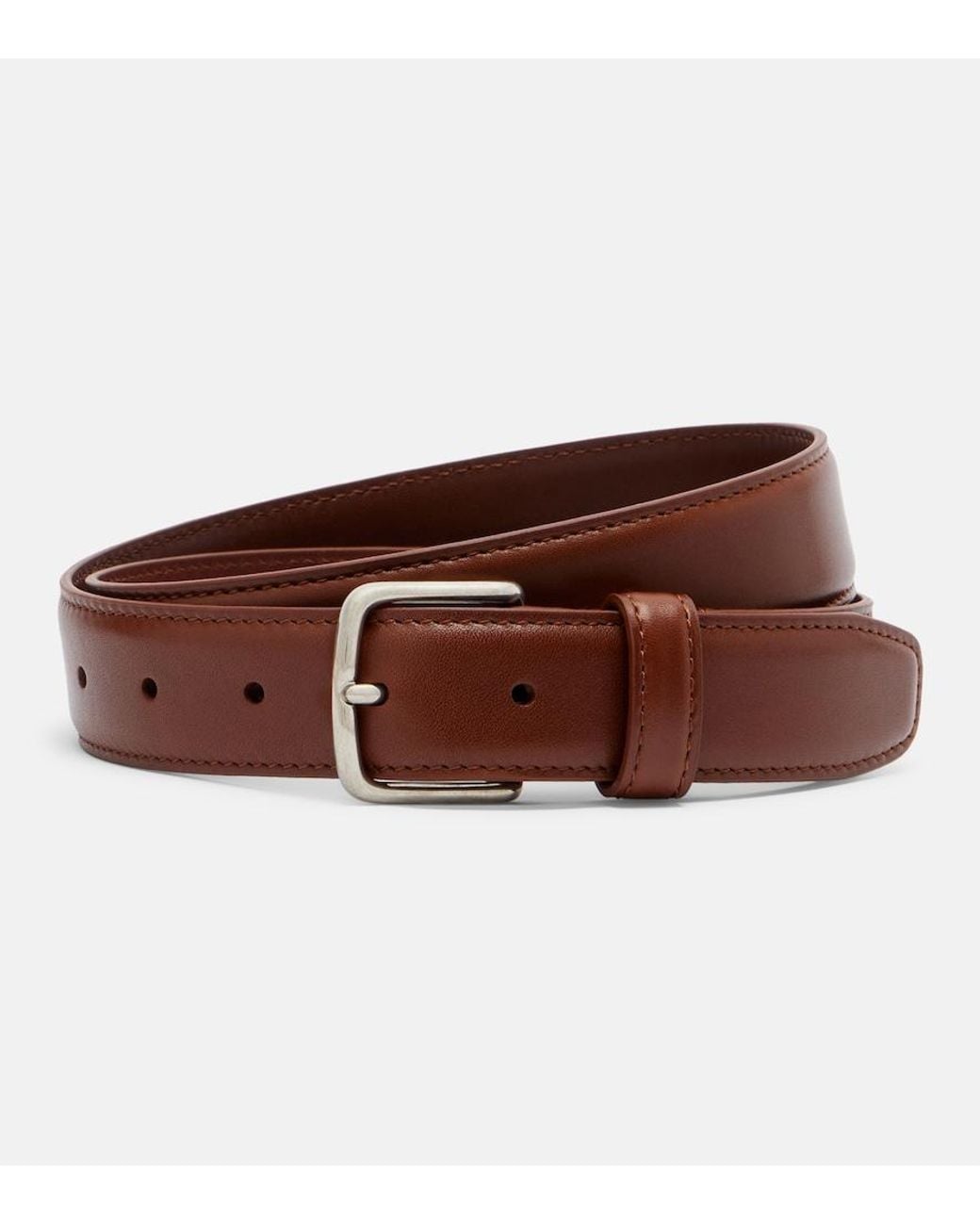 The Row Brown Classic Leather Belt