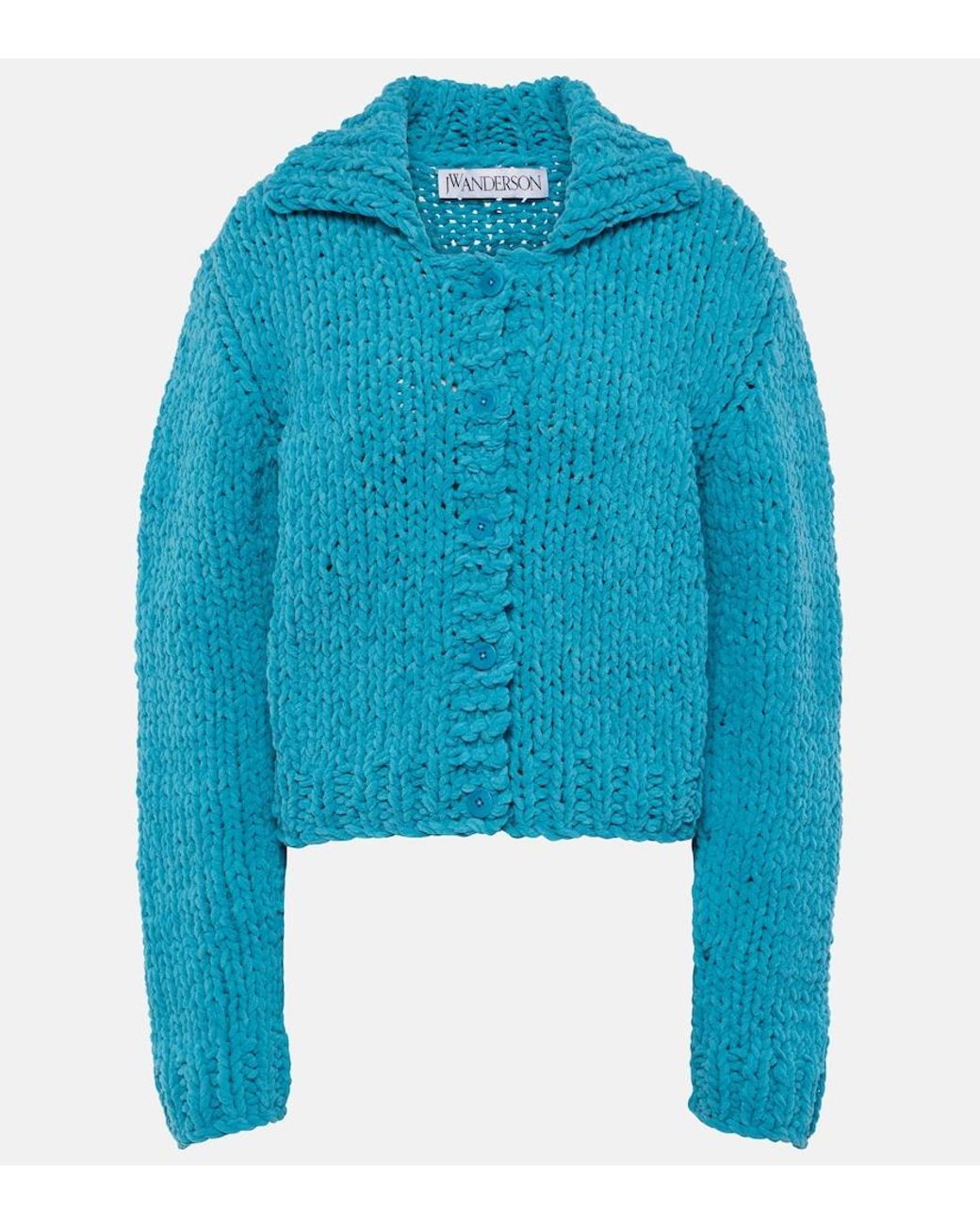 J.W. Anderson Blue Chenille Cardigan