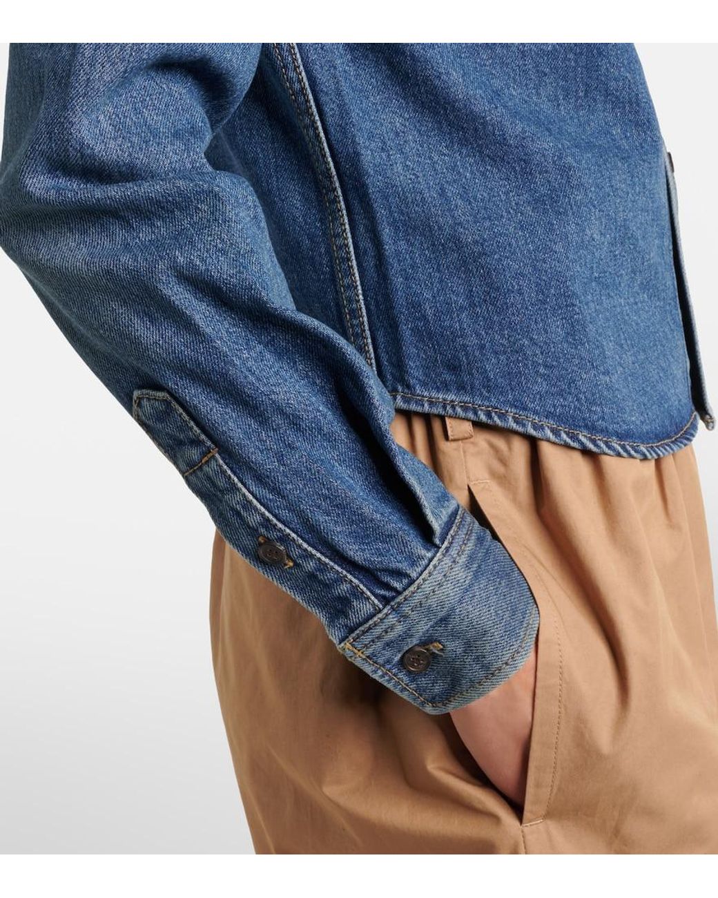 Saint Laurent Blue Denim Shirt