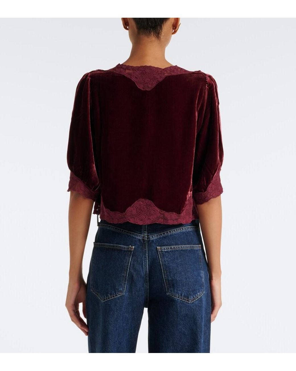 Top Ursula di Rixo in Red