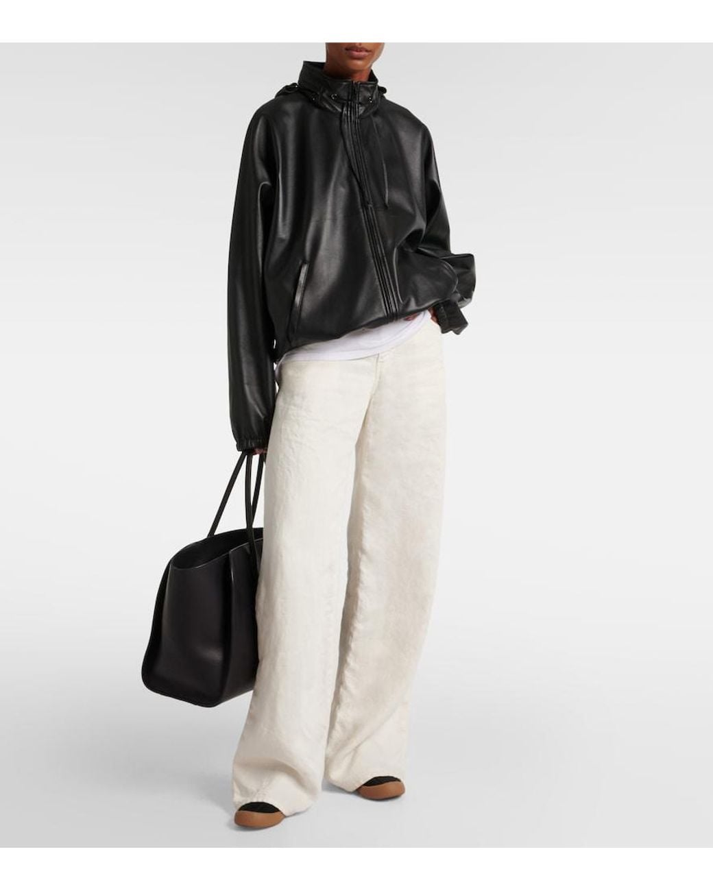 The Row Black Canvas Sneakers
