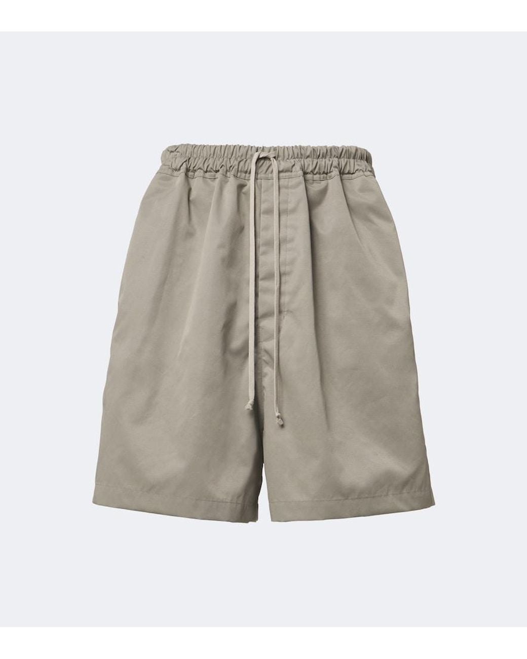 Rick Owens Gray Faun Faille Bermuda Shorts for men