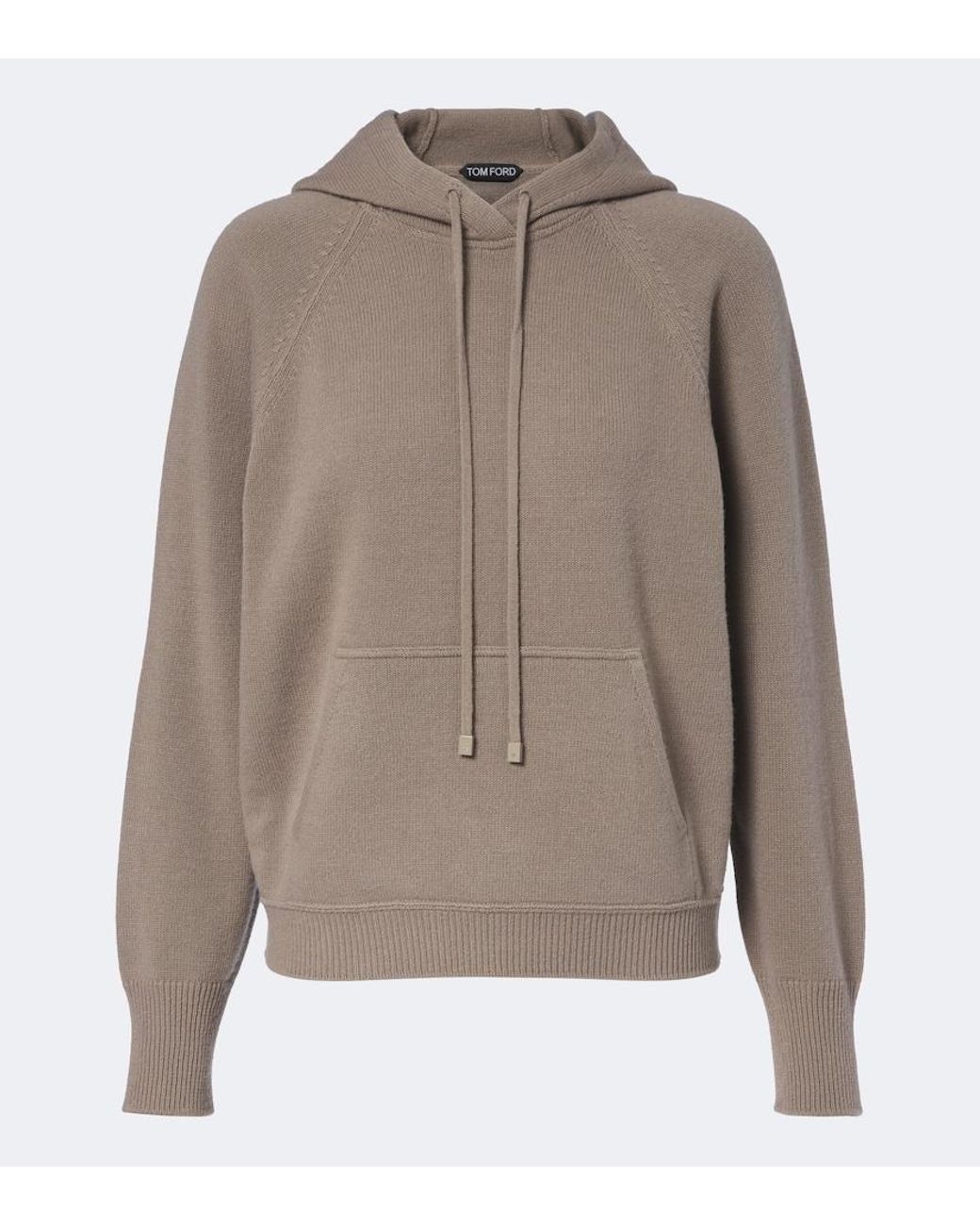 Tom Ford Brown Wool And Cashmere Hoodie