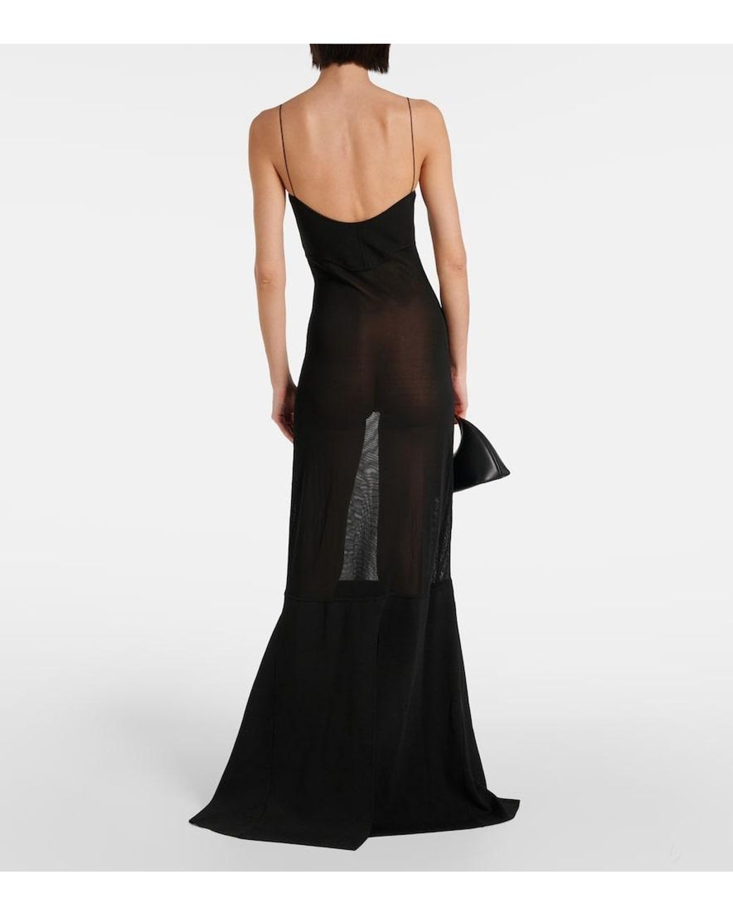 Jacquemus Black Les Sculptures 'La Robe Fino' Maxi Dress