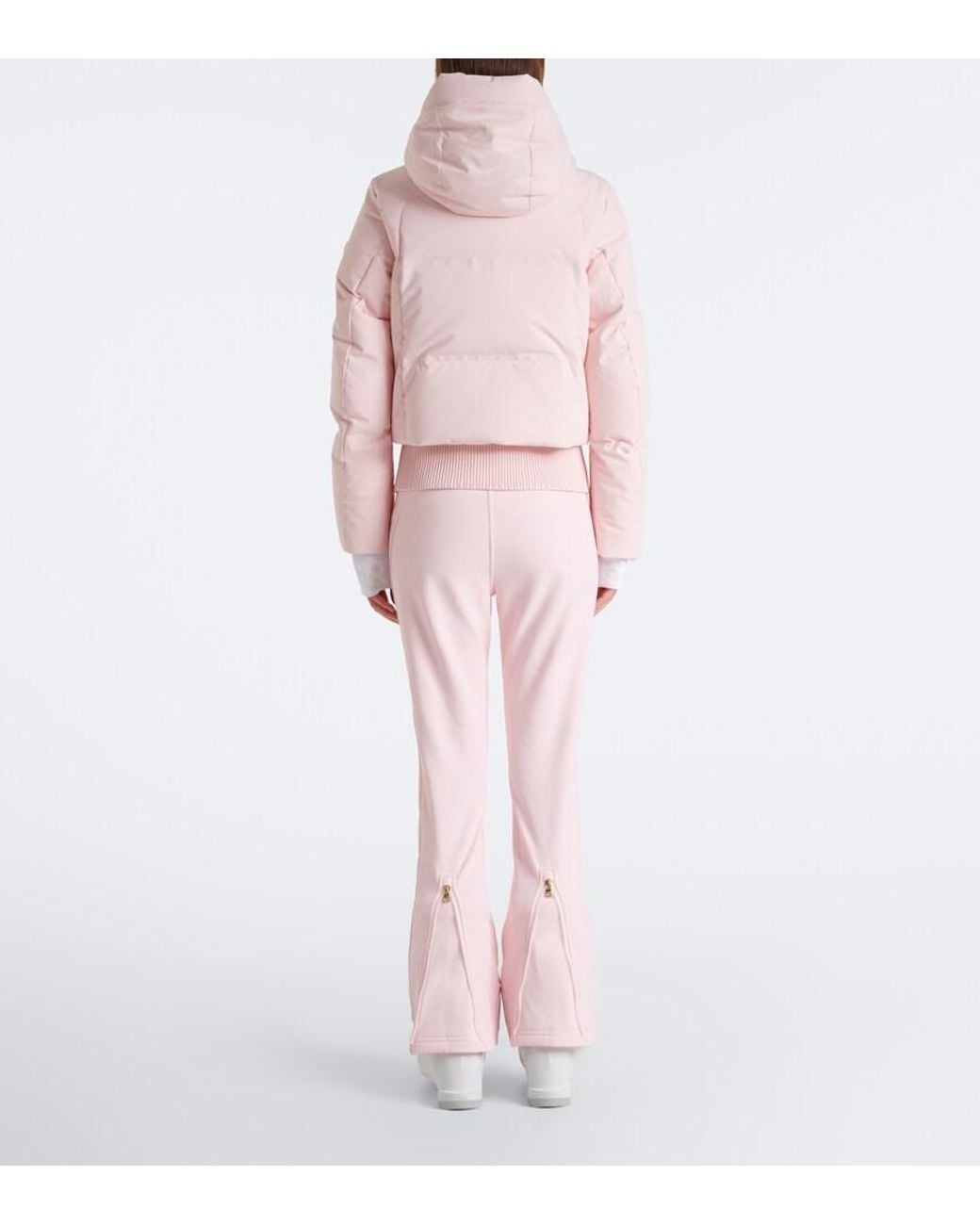 Bogner Pink Hooded Down Ski Jacket
