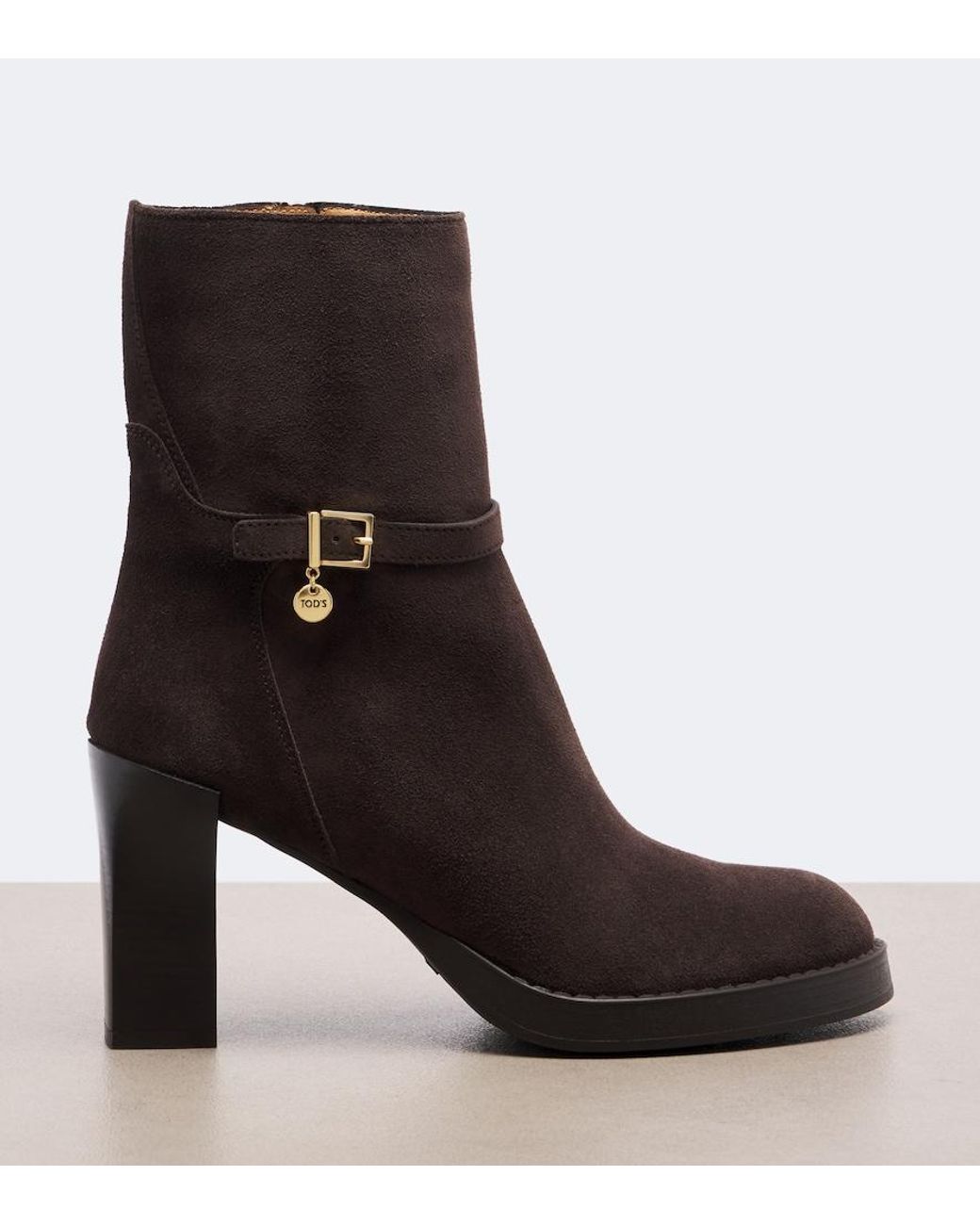 Tod's Brown Suede Ankle Boots