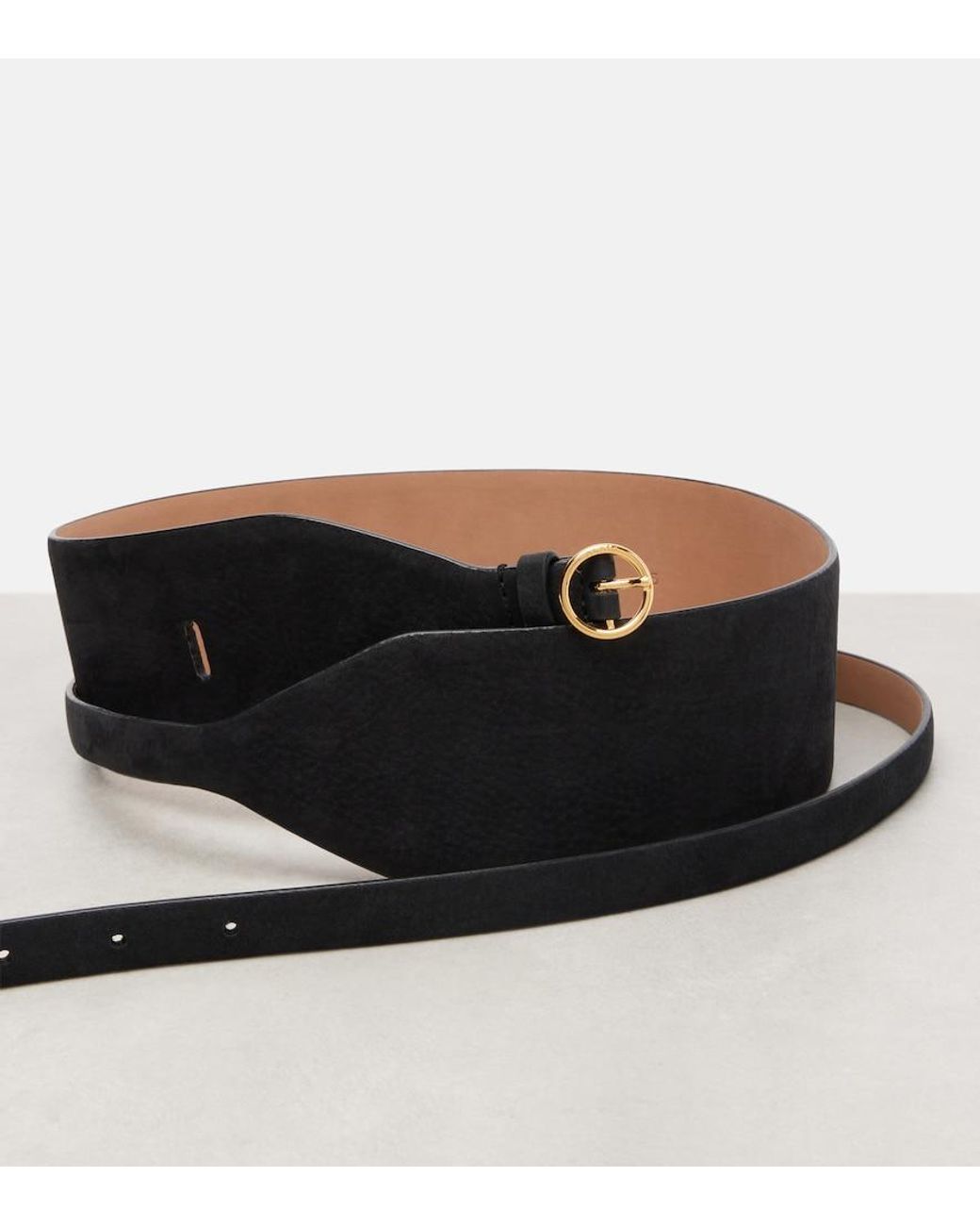 Alaïa Black Large Leather Belt