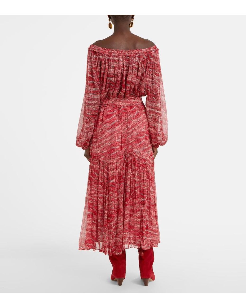Isabel Marant Red Veronique Skirt