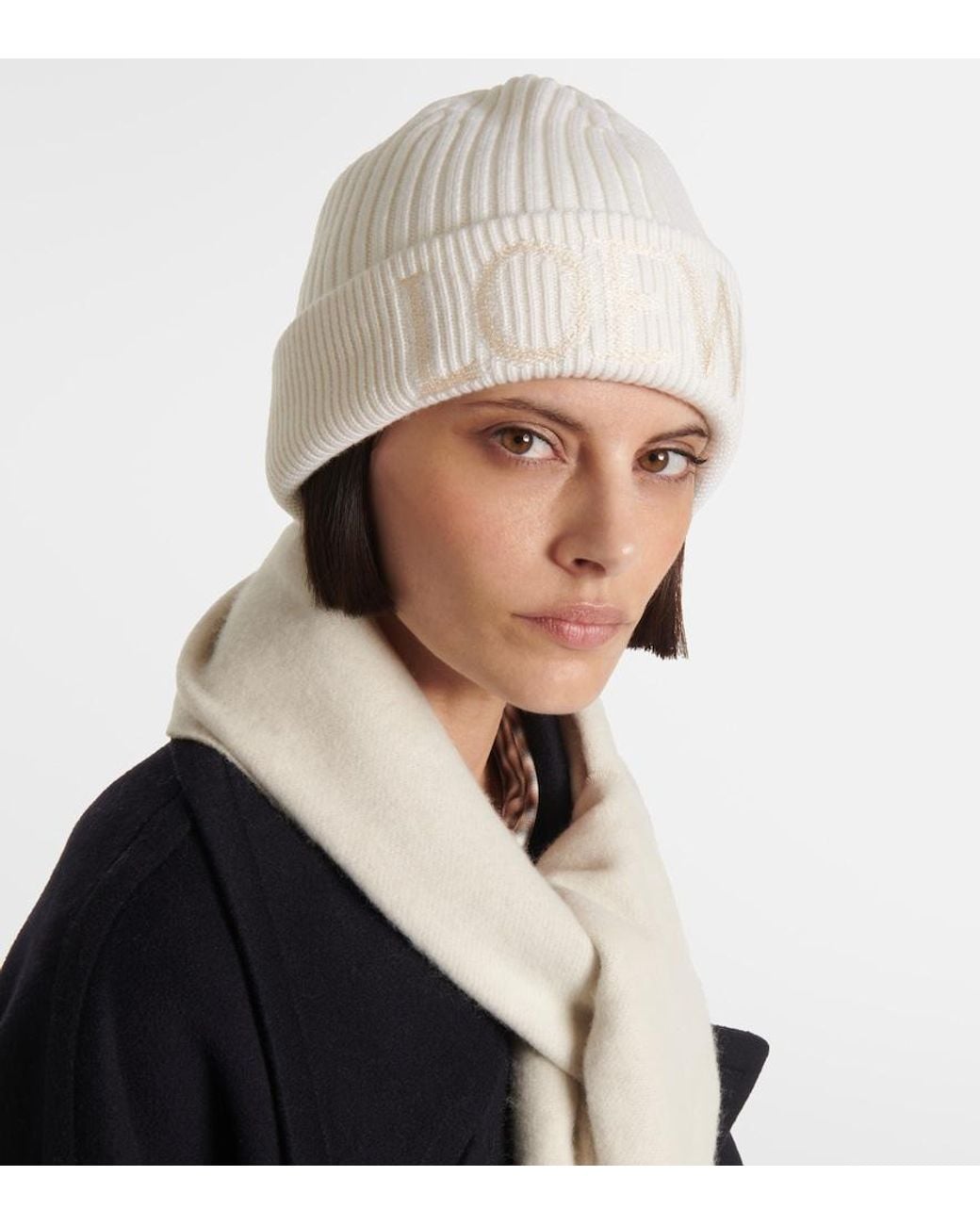 Loewe Natural Logo Wool Beanie