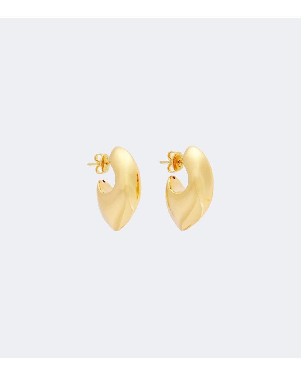 Bottega Veneta Metallic Claw Small-Plated Earrings