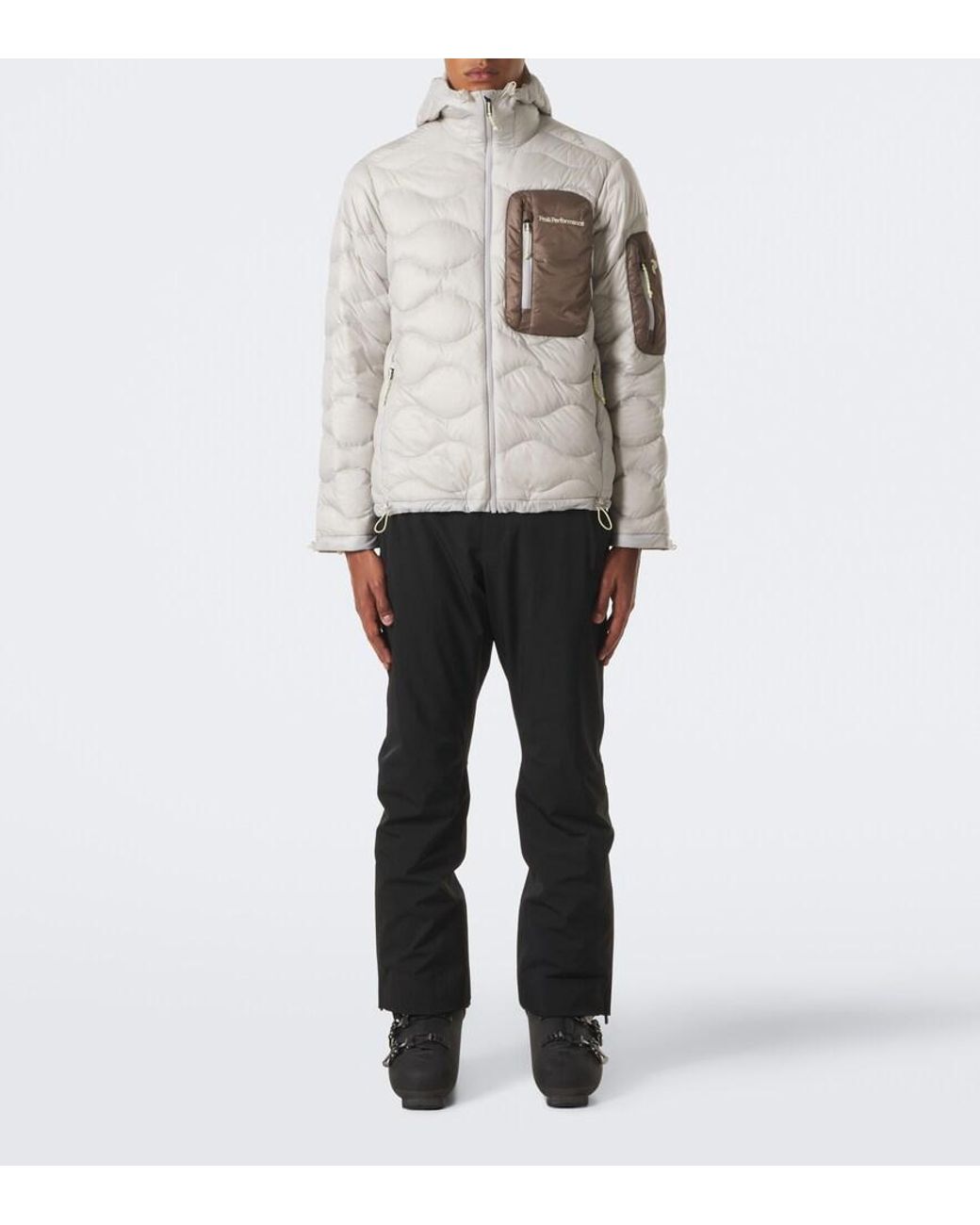 Peak Performance Gray Helium Utility Down Ski Jacket for men