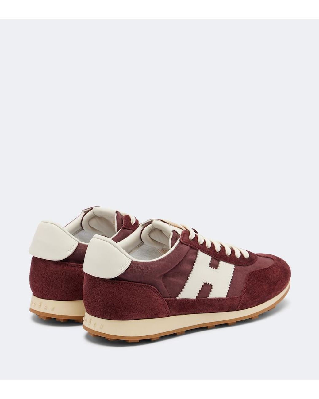 Hogan Red Athletic Suede Sneakers