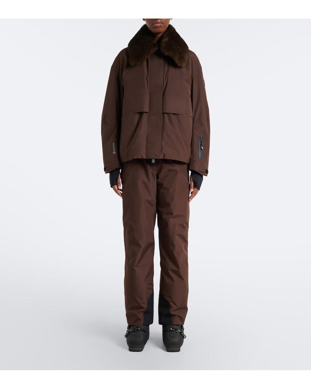Moncler Brown Technical Ski Pants