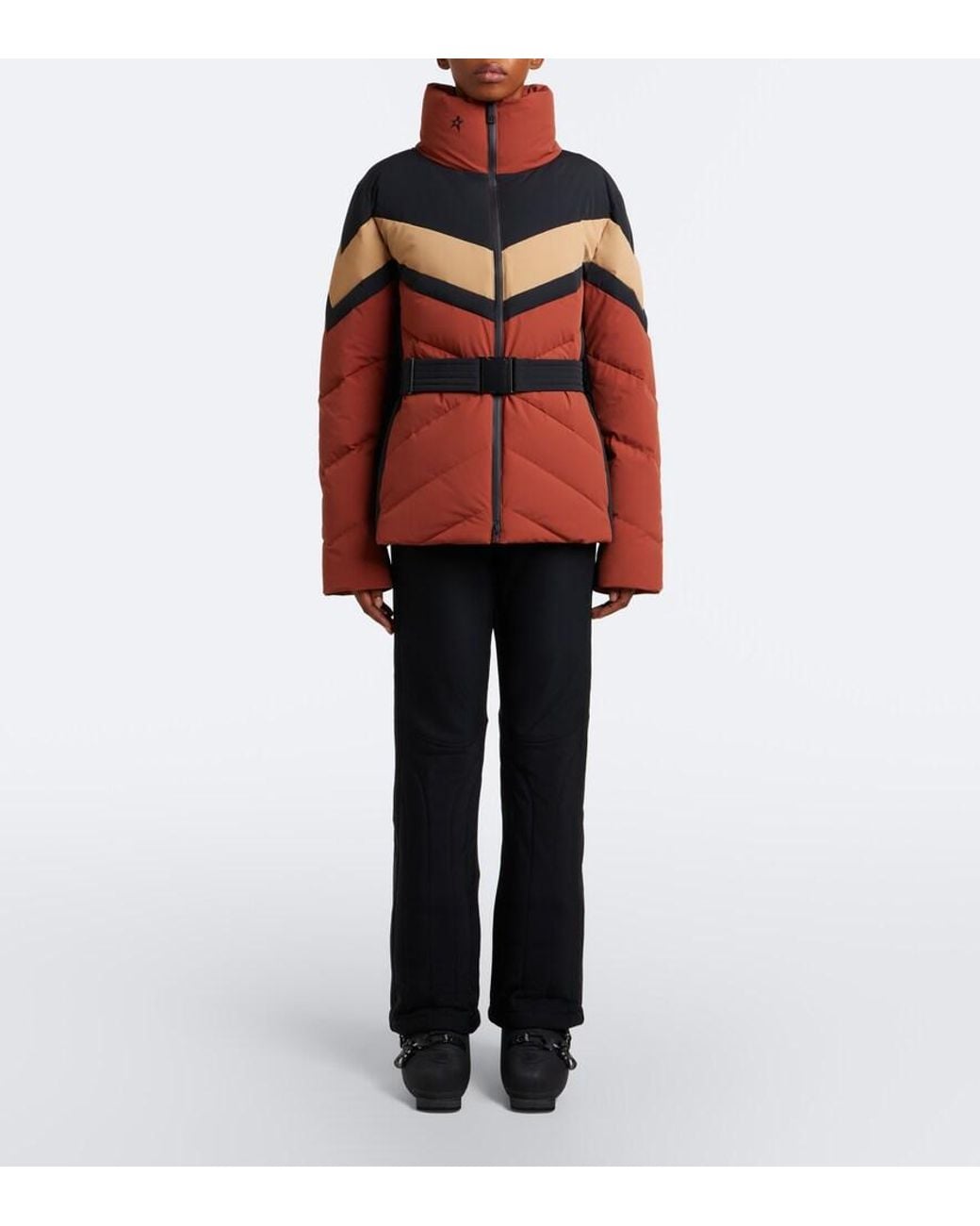 Perfect Moment Red Jg Belted Down Ski Jacket