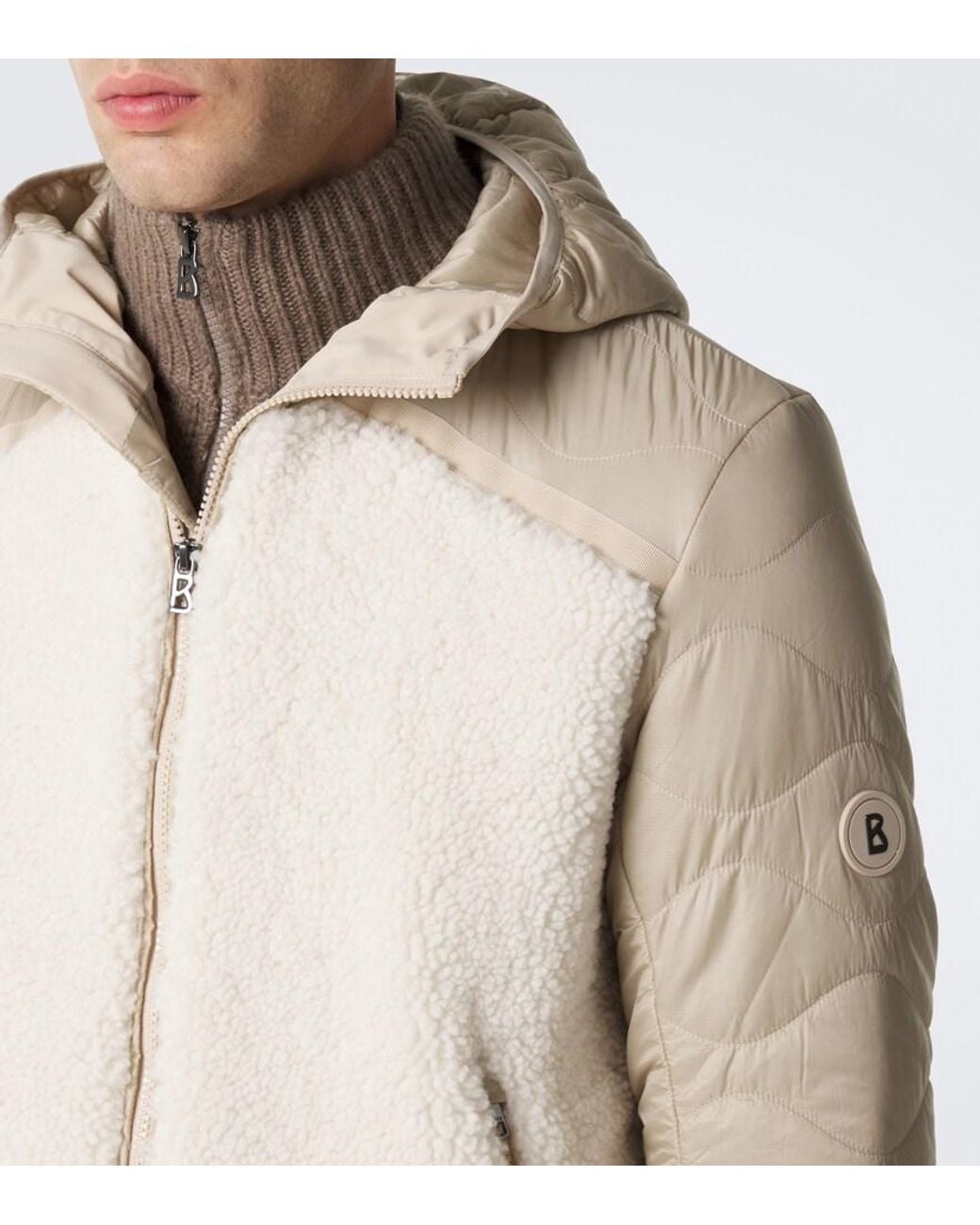 Bogner Natural Jarek Quilted Ski Jacket for men