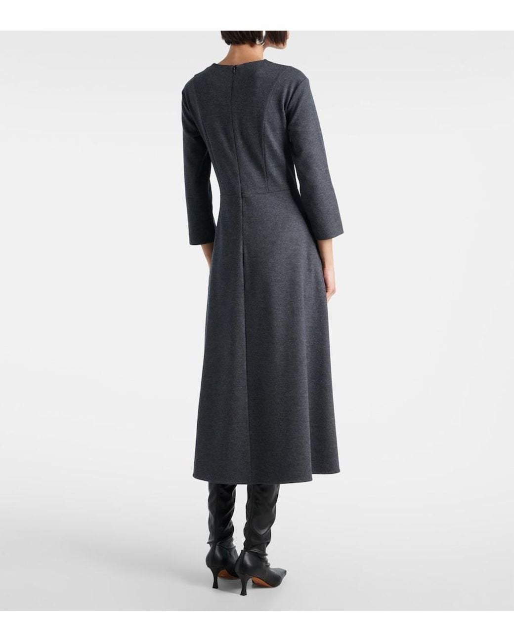 Max Mara Black Orione Midi Dress