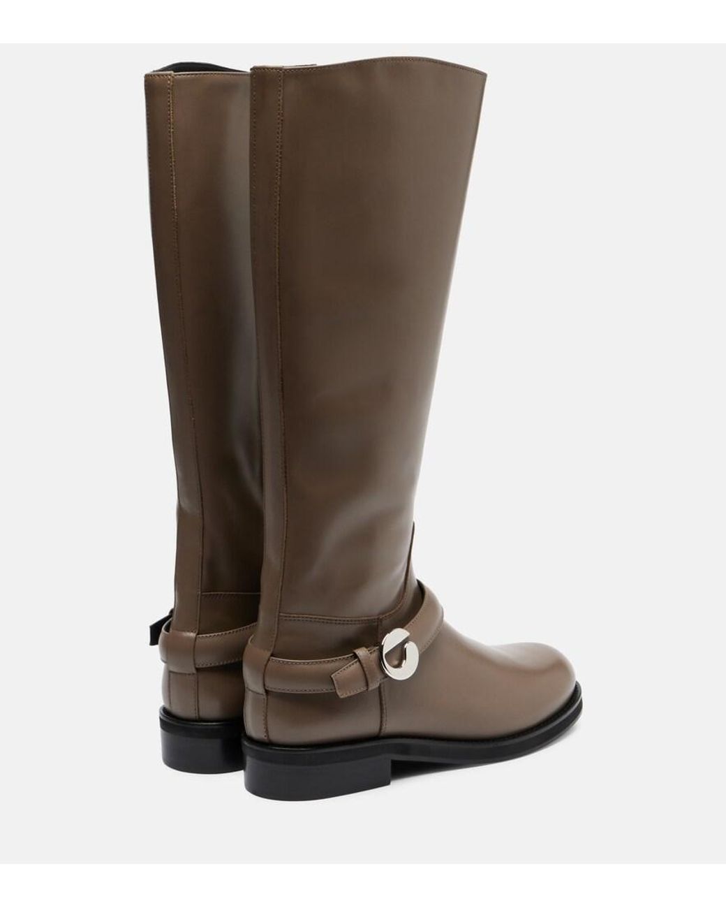 Coperni Brown Cavalier Leather Knee-High Boots