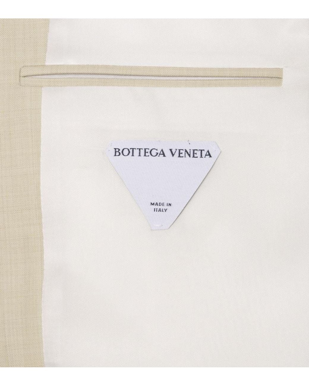 Bottega Veneta Natural Wool And Cotton Gabardine Suit Jacket for men