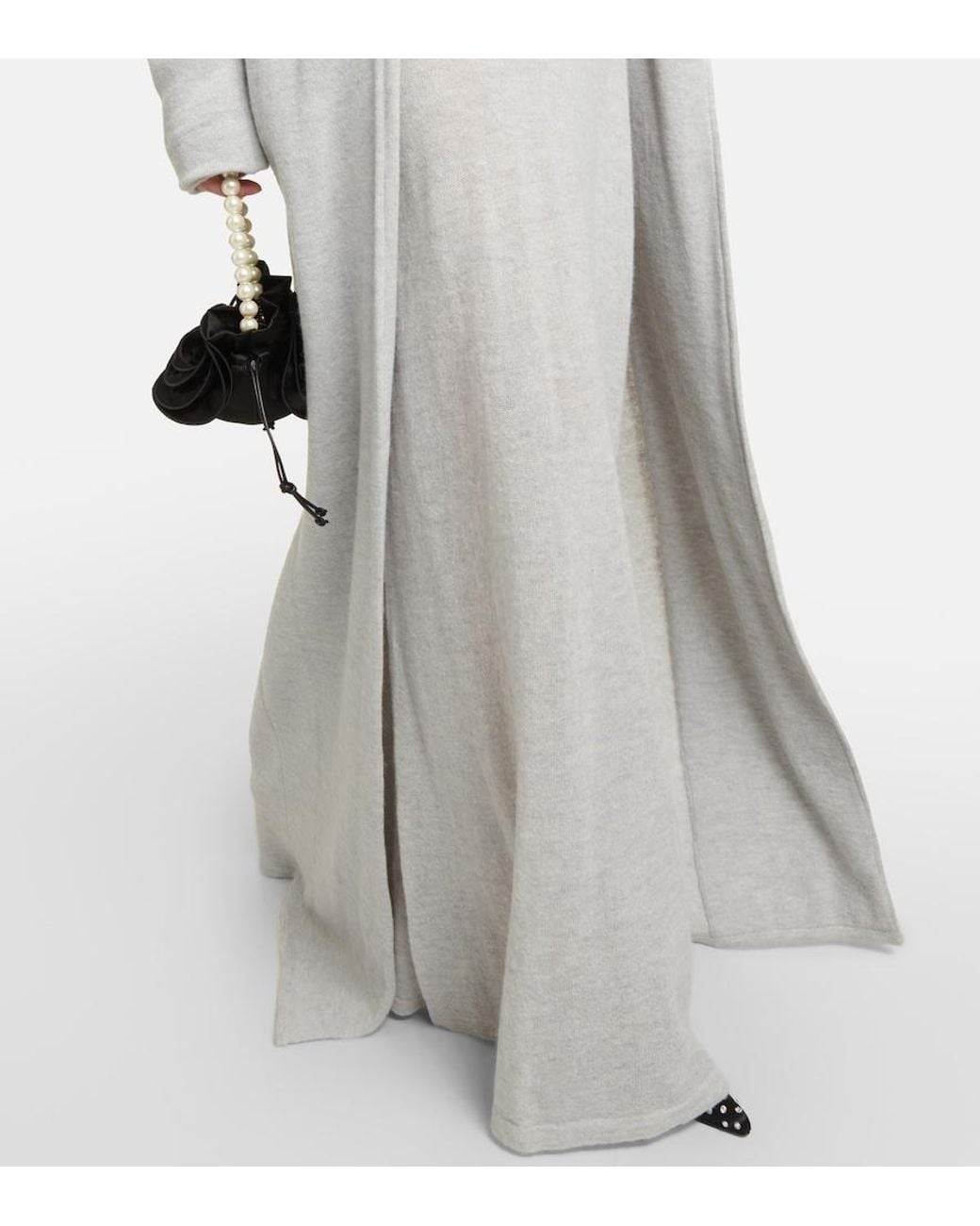 Magda Butrym White Alpaca-Blend Overcoat
