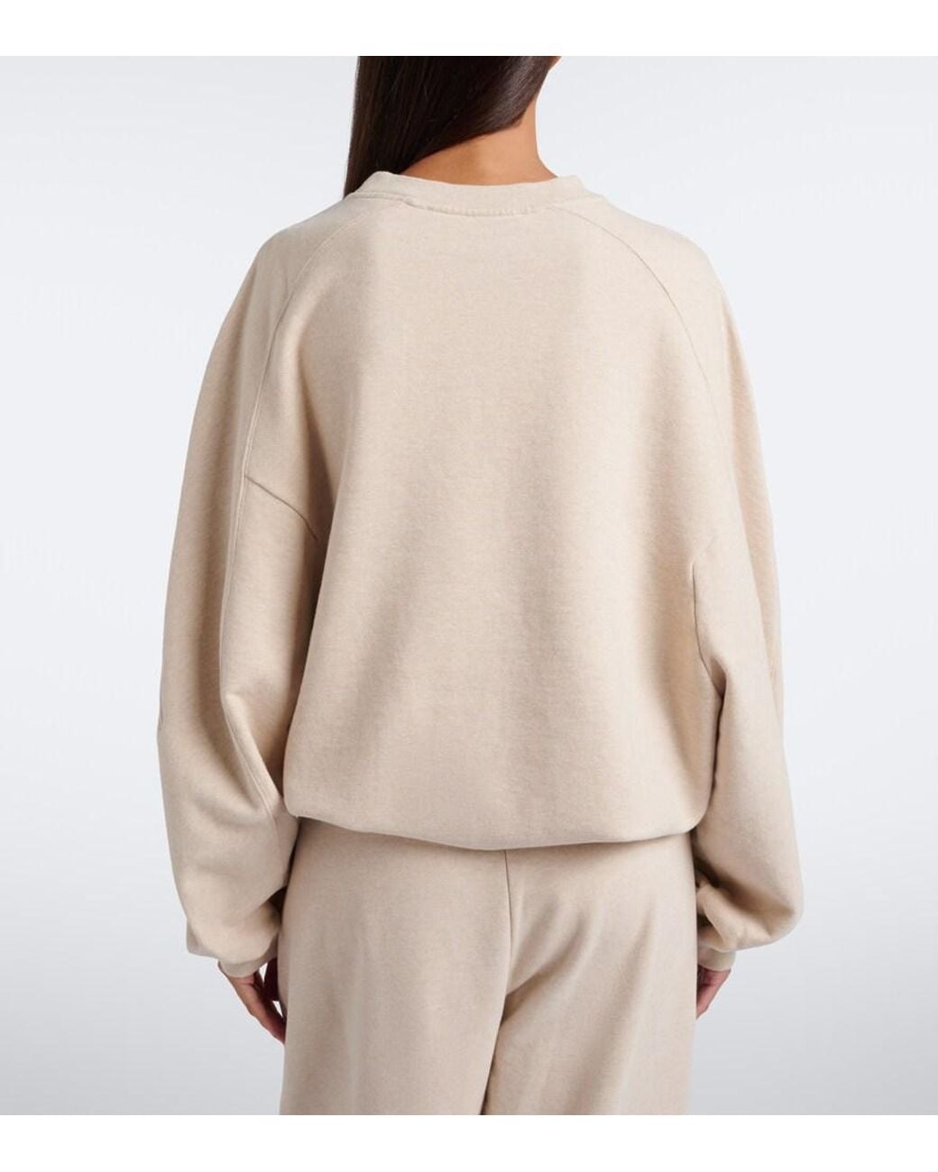 Jacquemus Natural Corso Oversized Cotton Fleece Sweatshirt