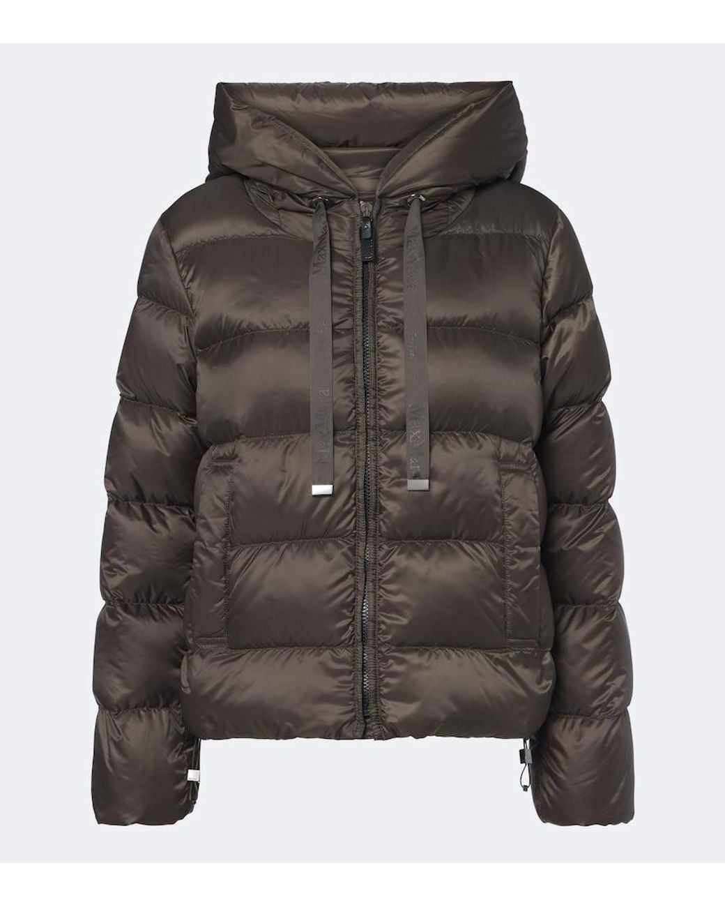 Max Mara Gray The Cube Hooded Puffer Jacket