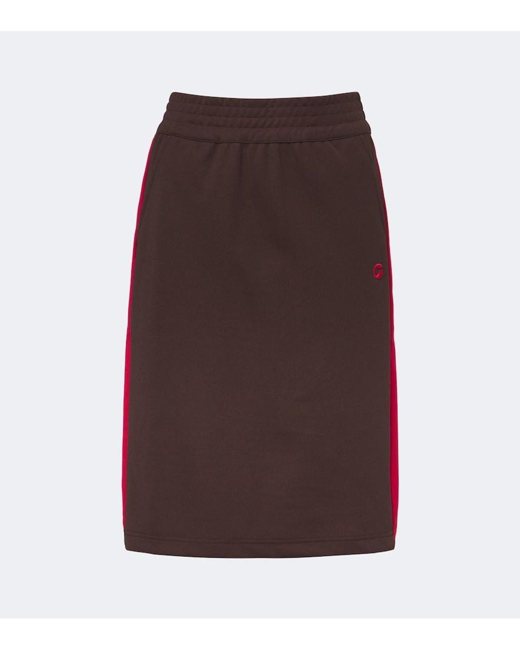 Coperni Brown Jersey Midi Skirt