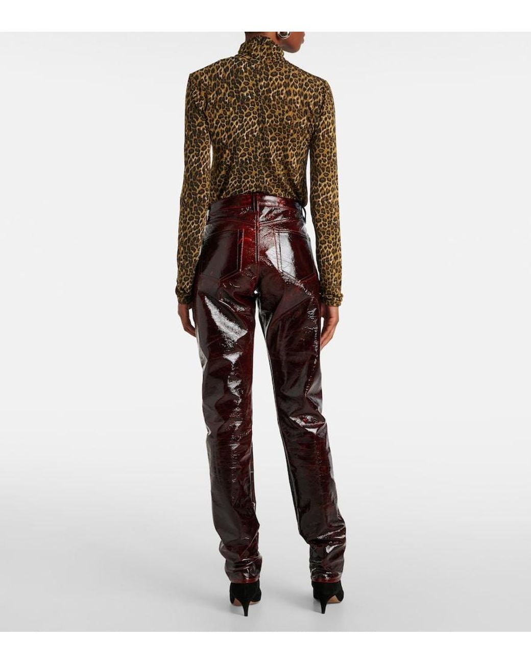Isabel Marant Brown Lovis Cotton-Blend Slim Pants