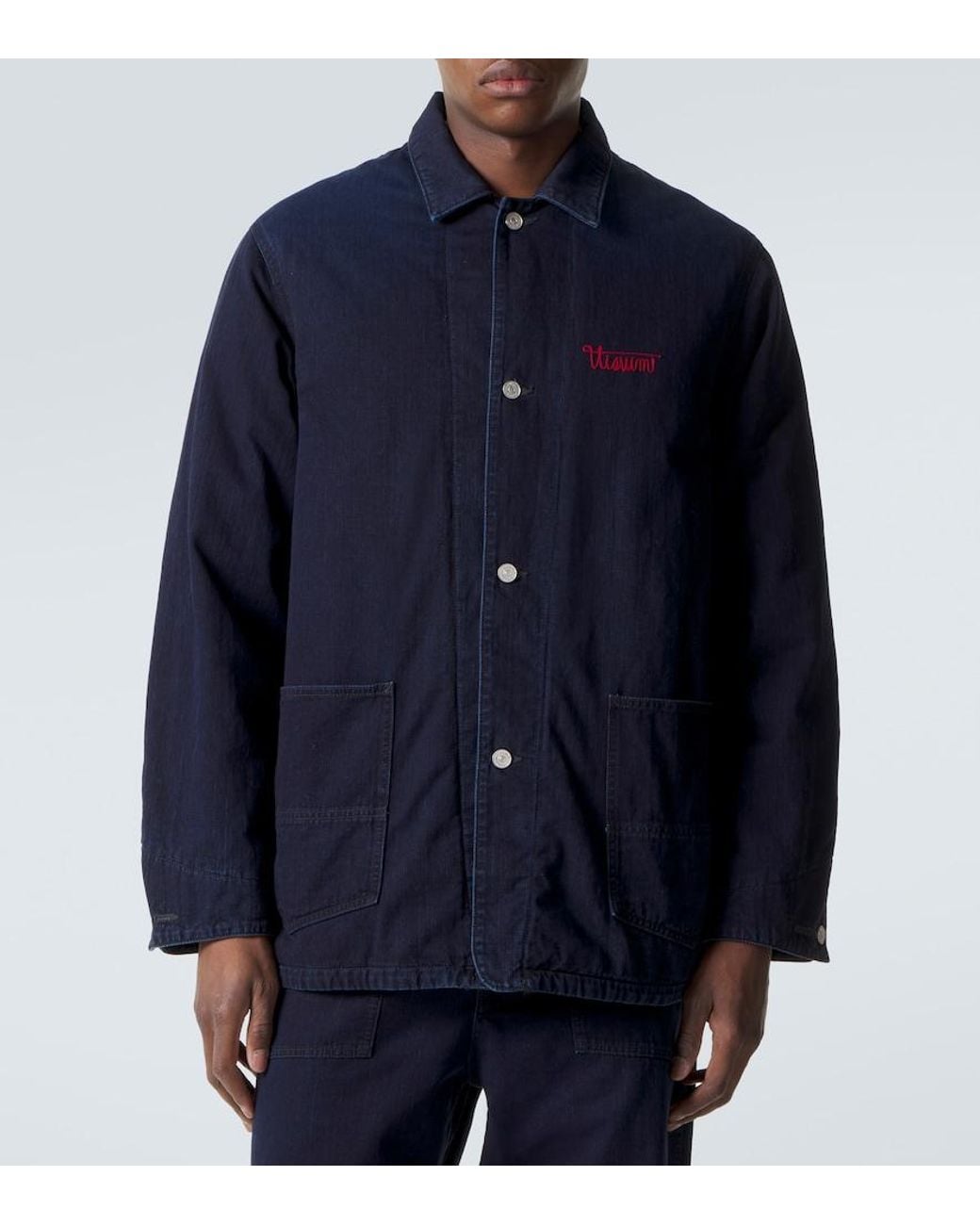 Visvim Blue Osiris Down Denim Jacket for men