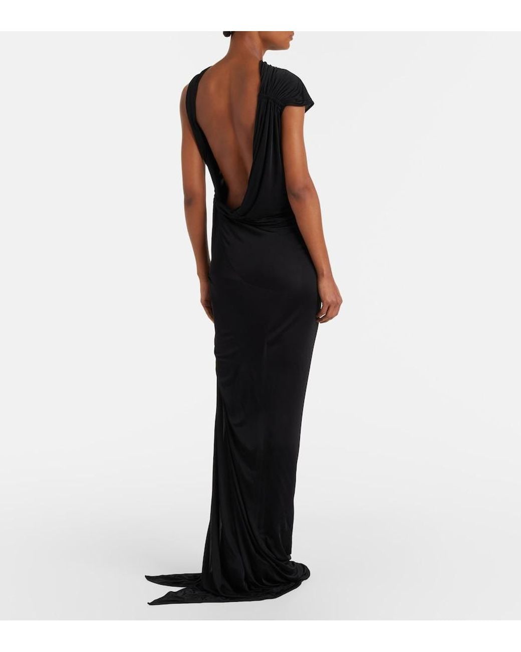 Rick Owens Black Lilies Shailee Ruched Gown