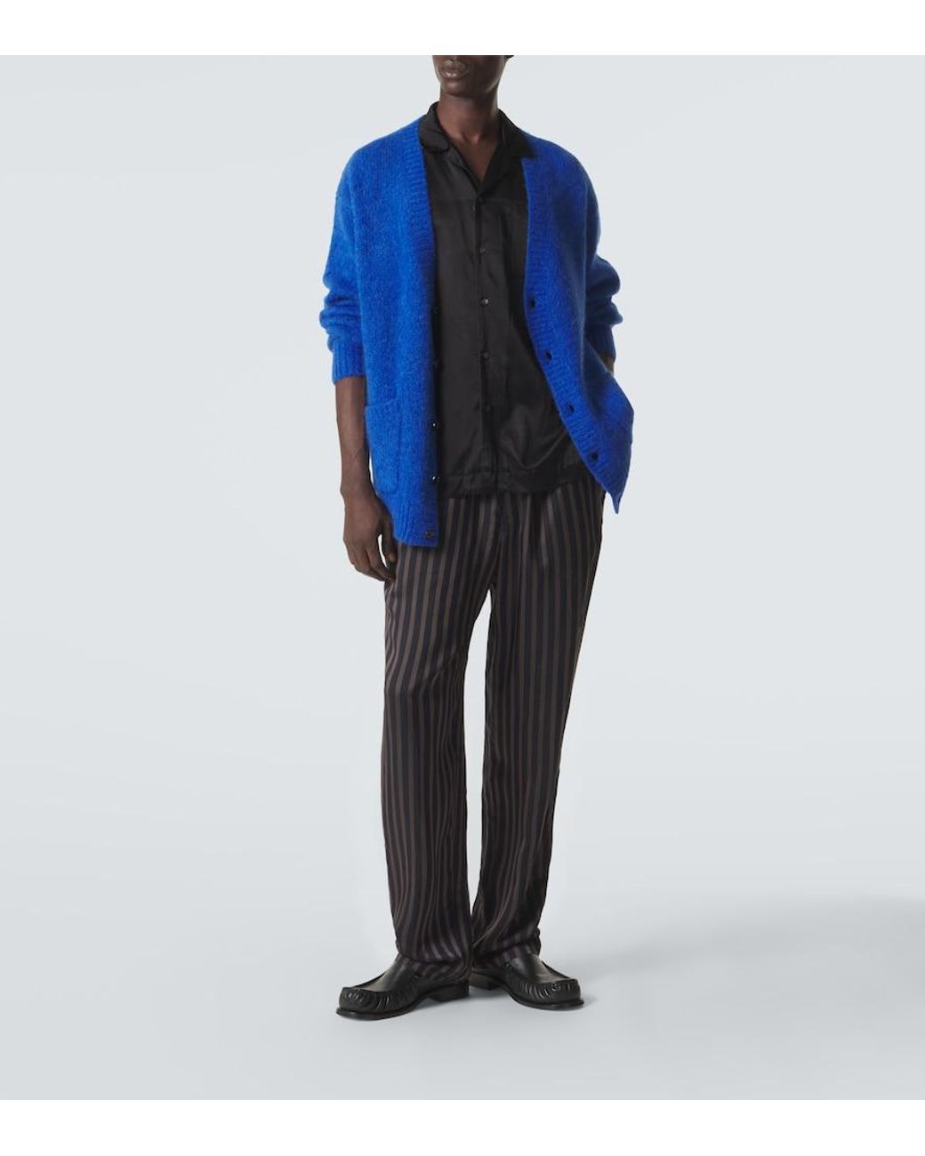 Dries Van Noten Black Bowling Shirt for men
