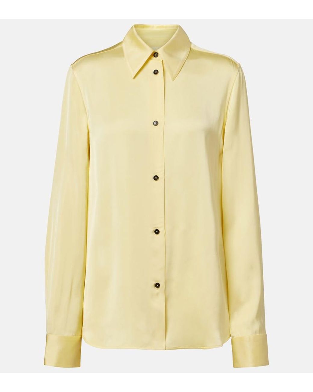 Jil Sander Yellow Satin Shirt