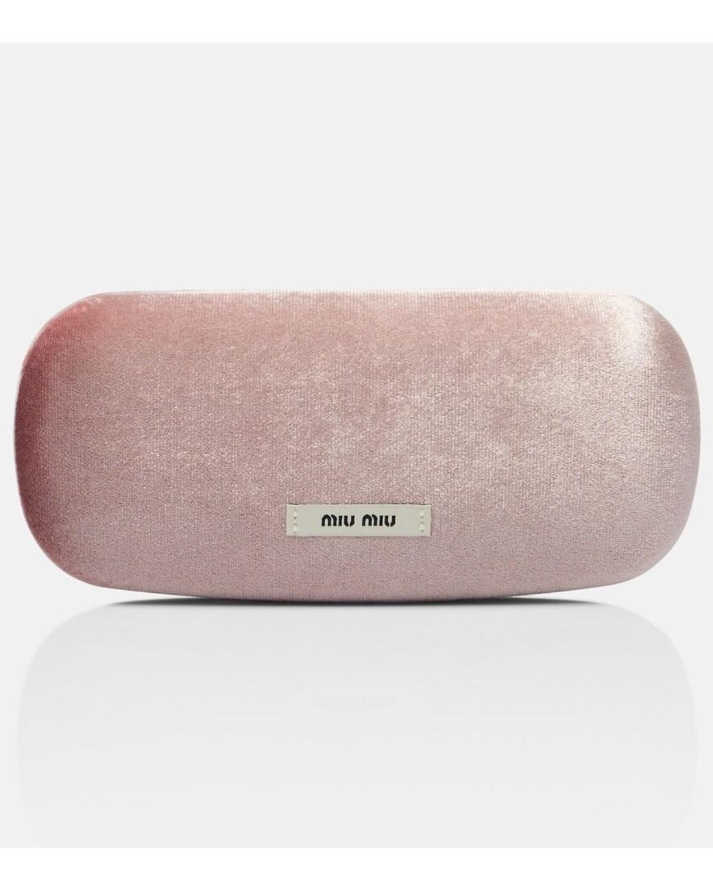 Miu Miu Black Rectangular Sunglasses