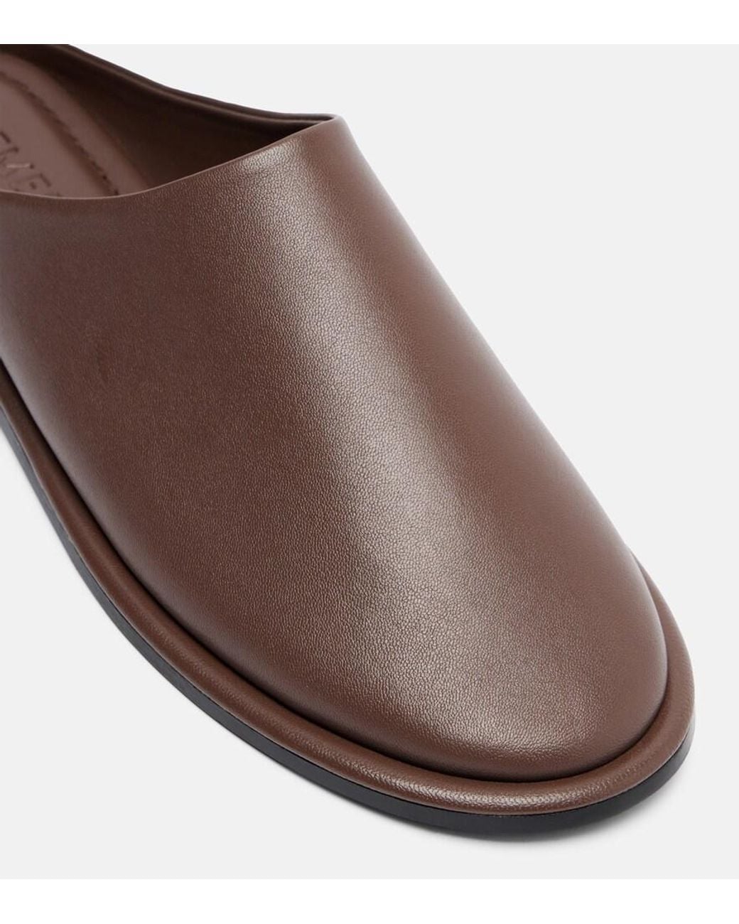 A.Emery Brown Spencer Leather Mules