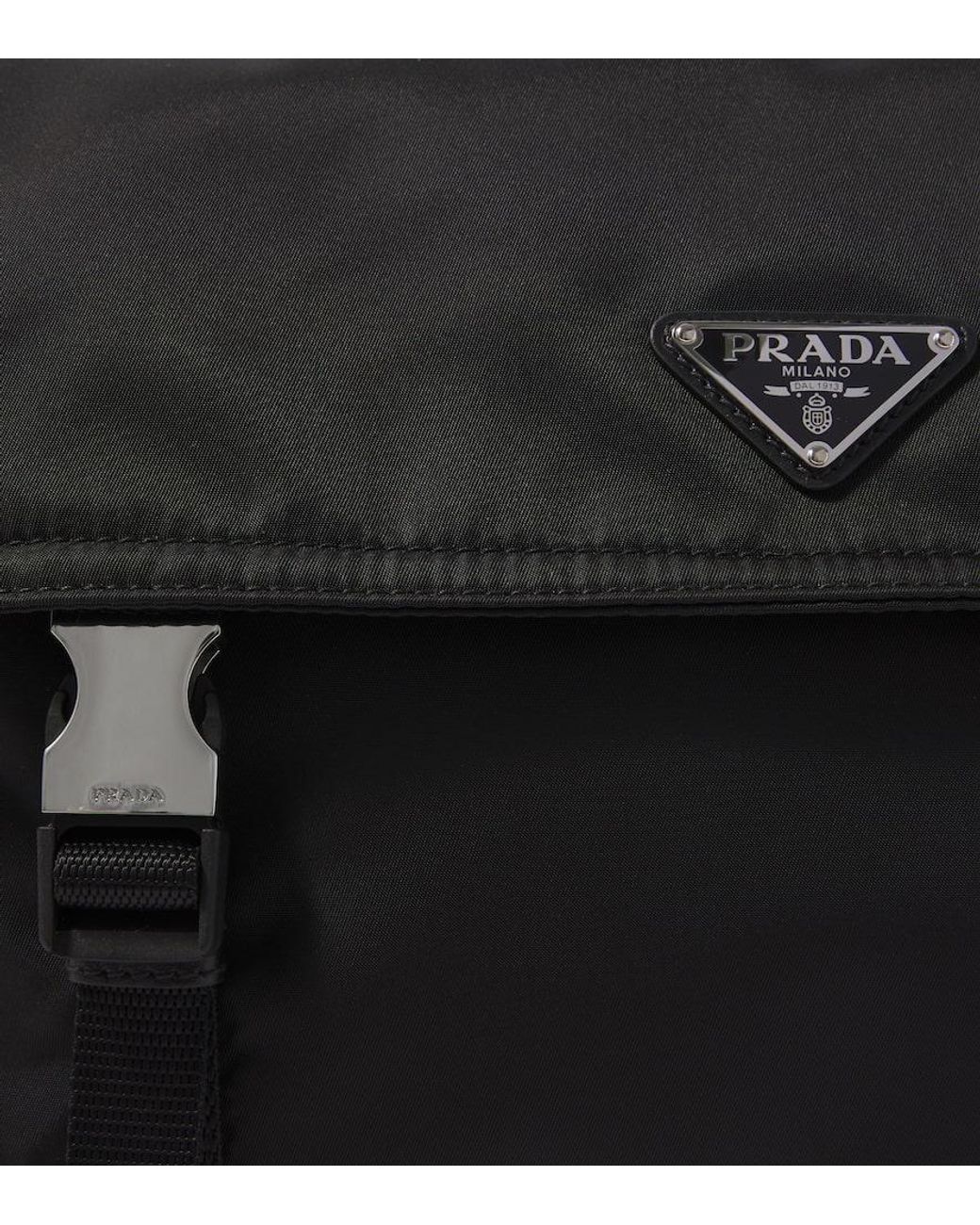 Prada Messenger Bag Explore Aus Re-Nylon in Black für Herren