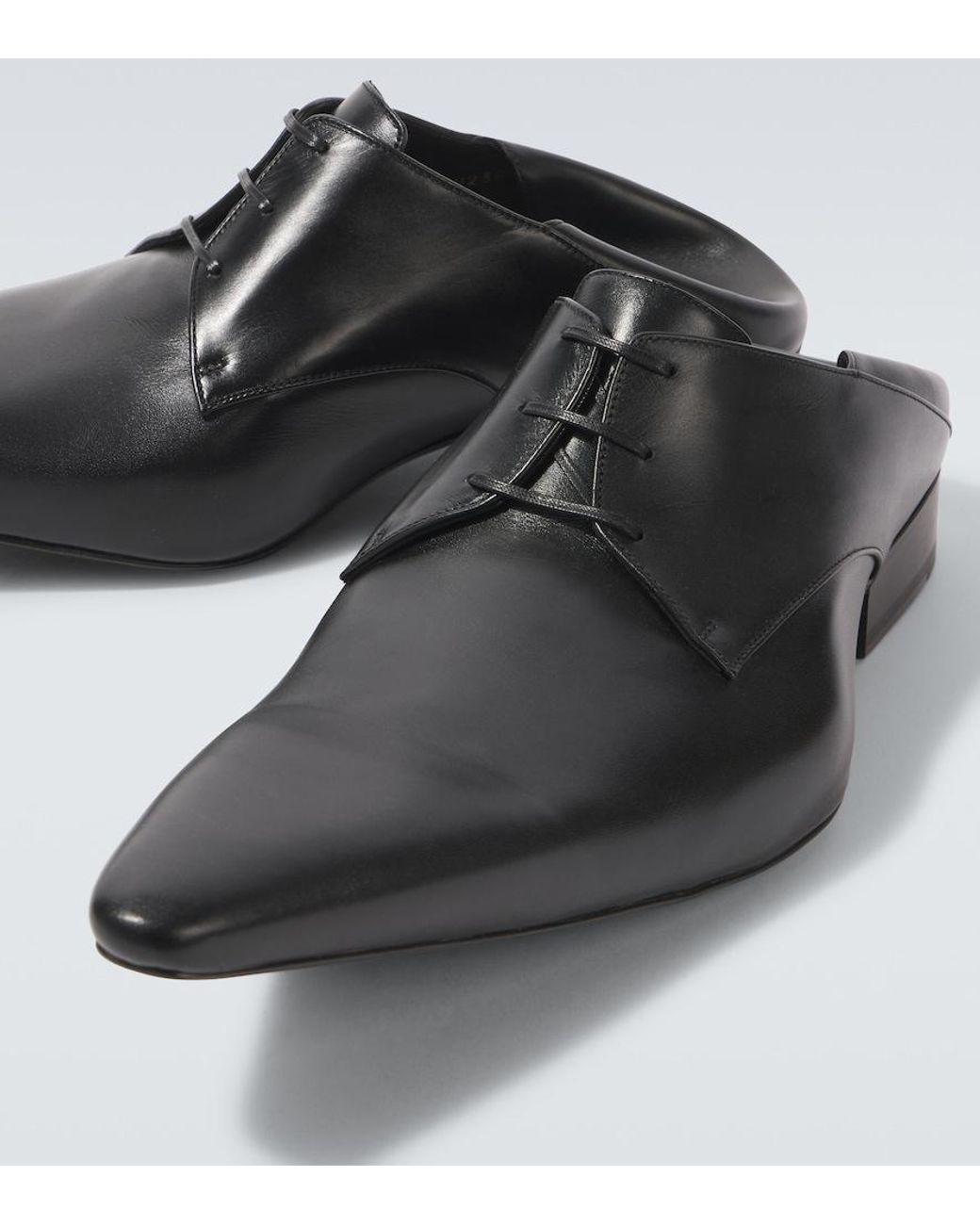 Balenciaga Opera Leather Derby Shoes in Black for Men | Lyst