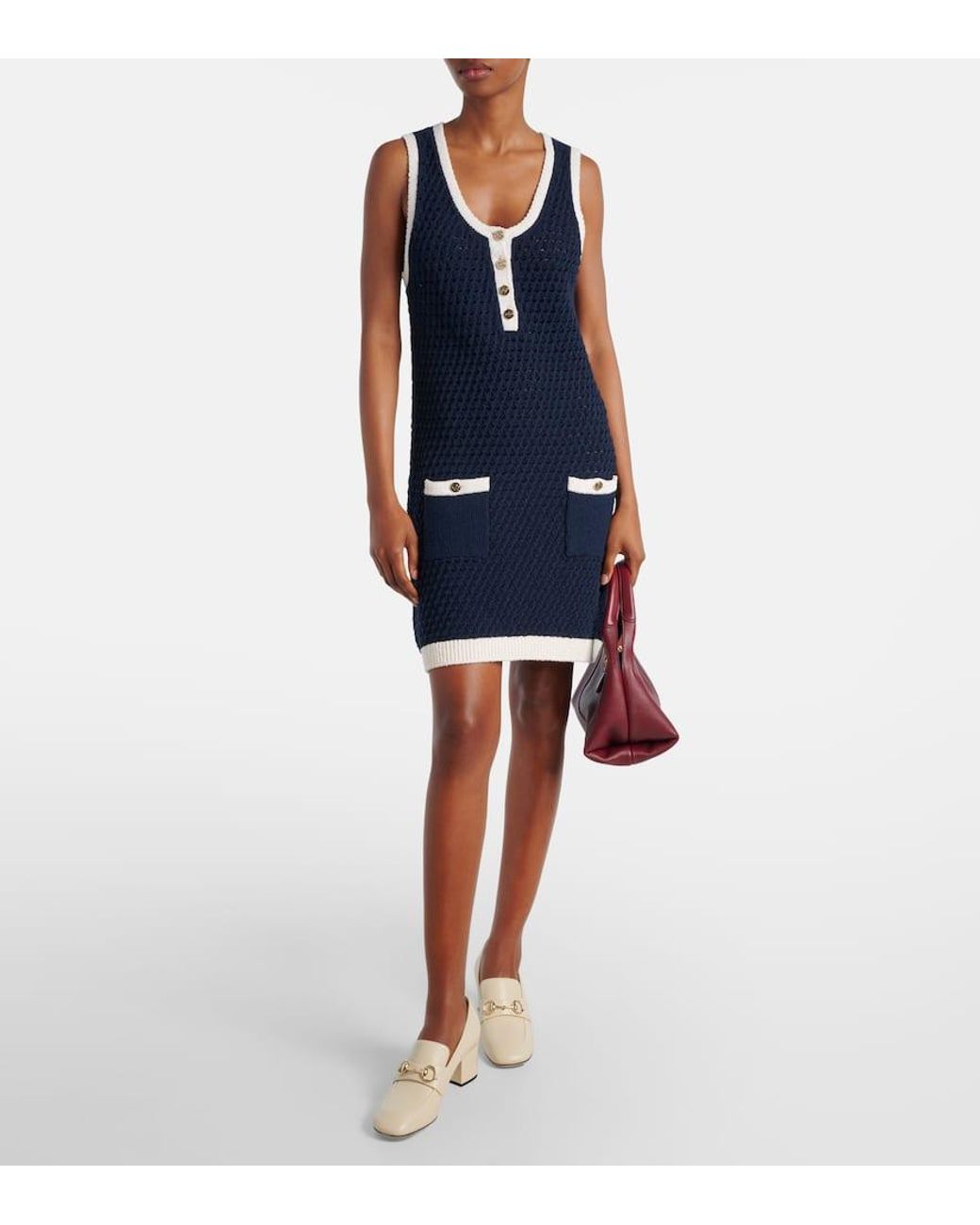 Escarpins-Mocassins En Cuir Avec Détail Mors Pour Femme, Taille Gucci en coloris White