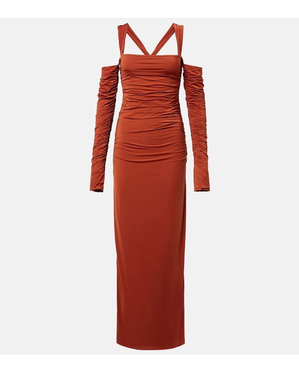 Sir Rosseli Gathered Jersey Maxi Dress