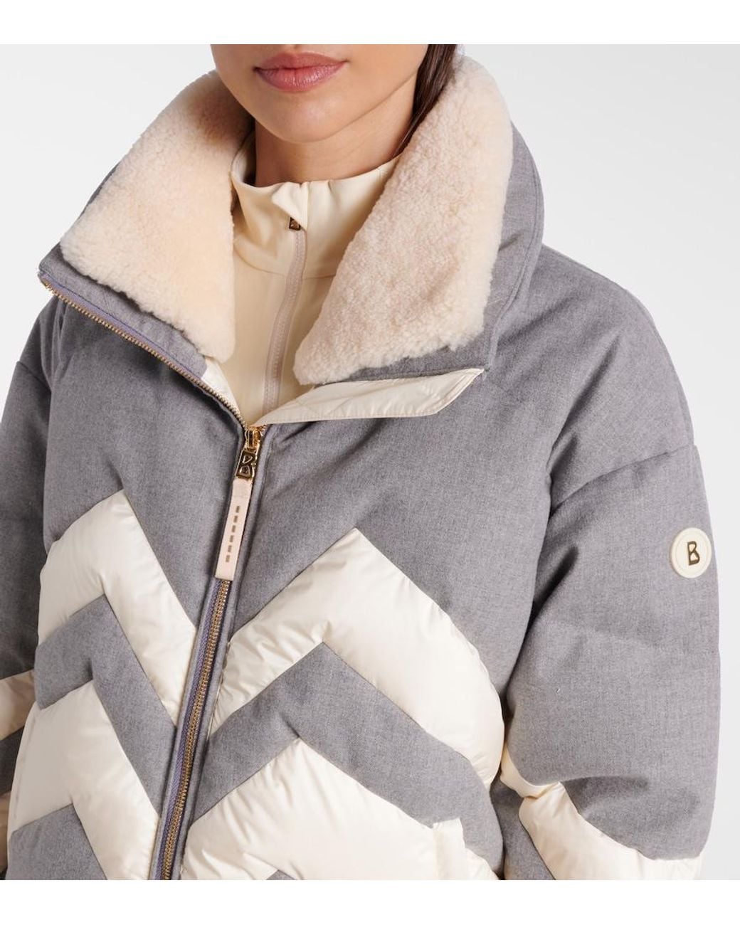 Bogner Gray Valea Down Ski Jacket