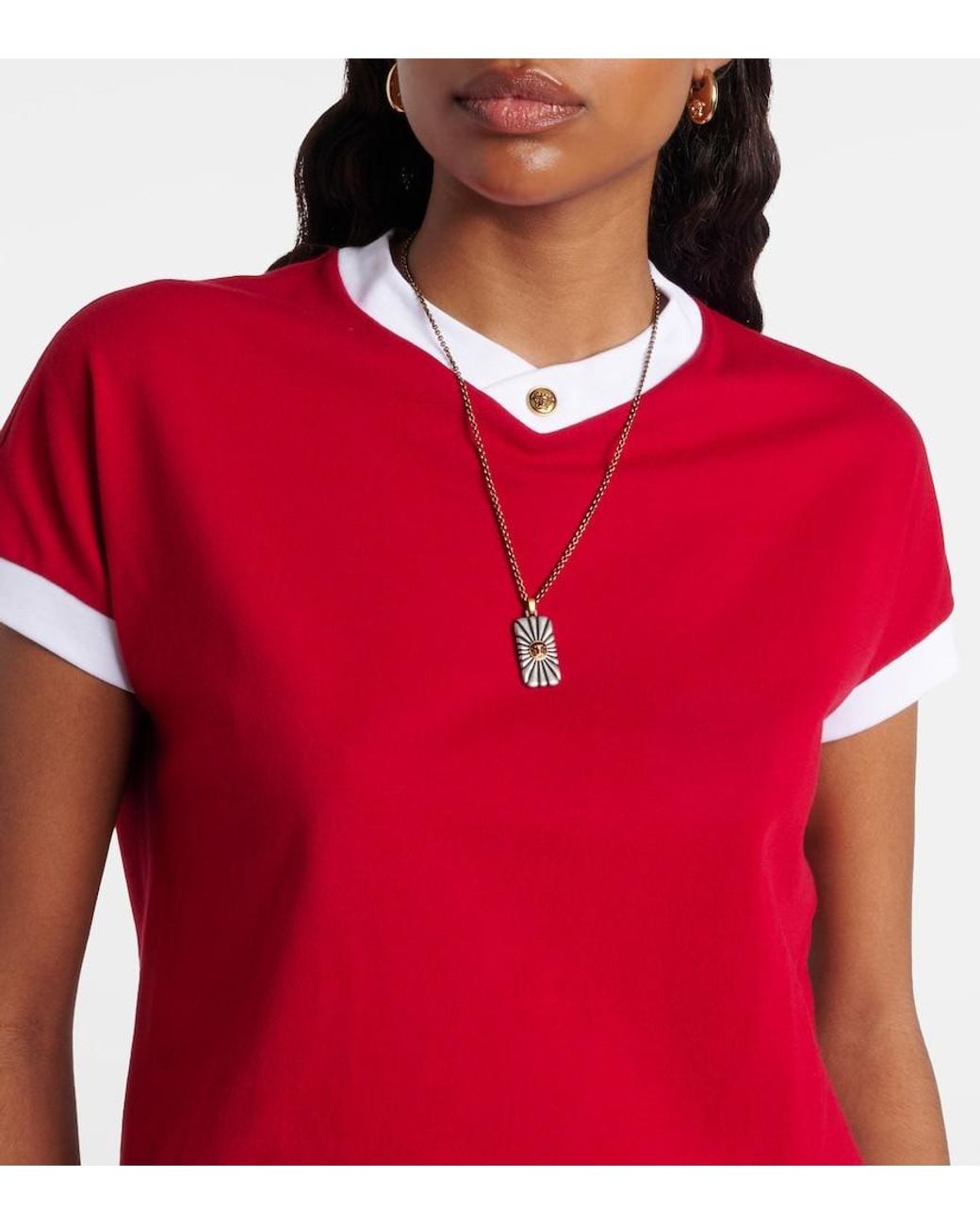 Versace Metallic Halskette Circle
