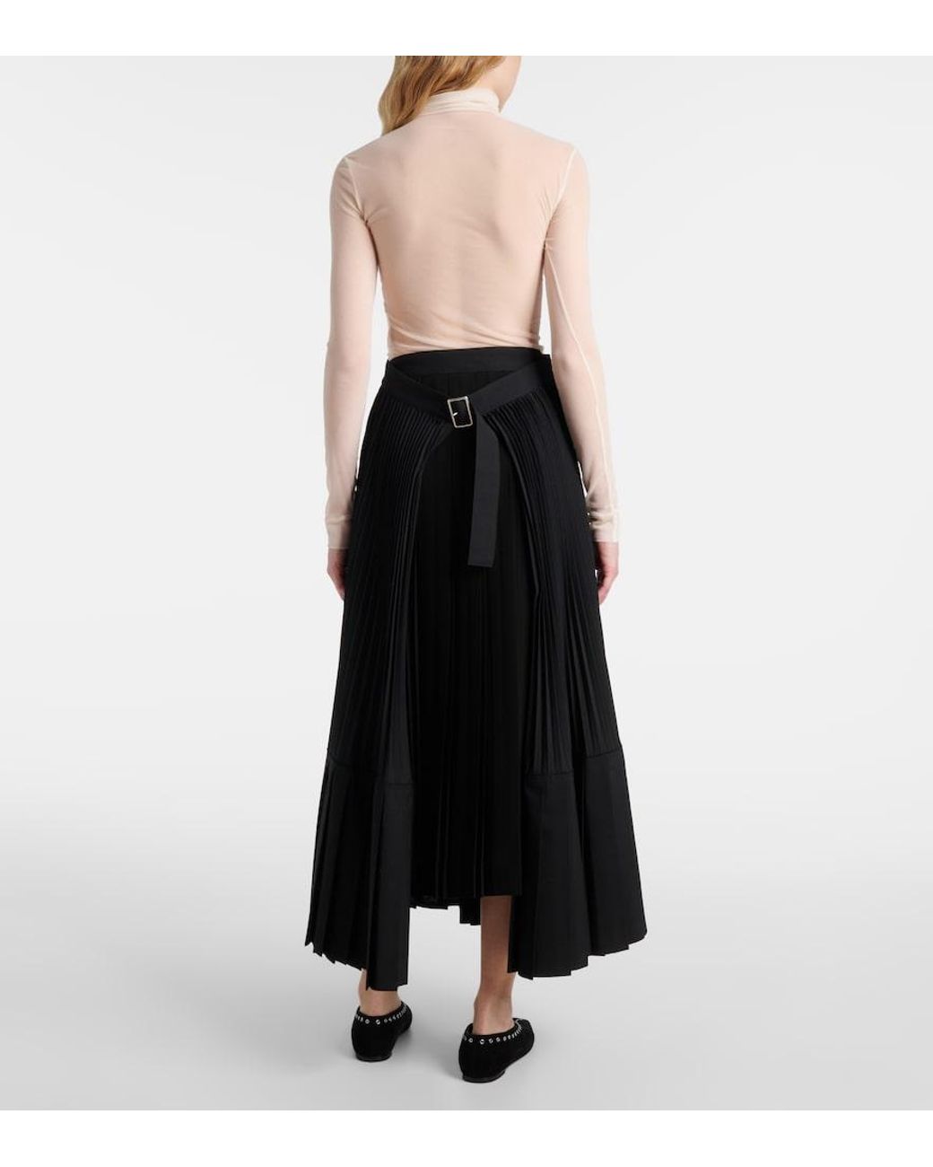 Gonna Lunga di Junya Watanabe in Black