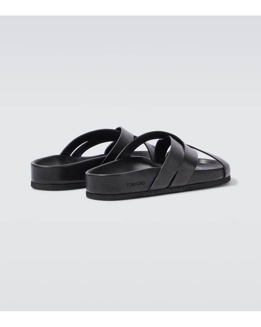 Tom Ford Sandalen Aus Leder in Black für Herren