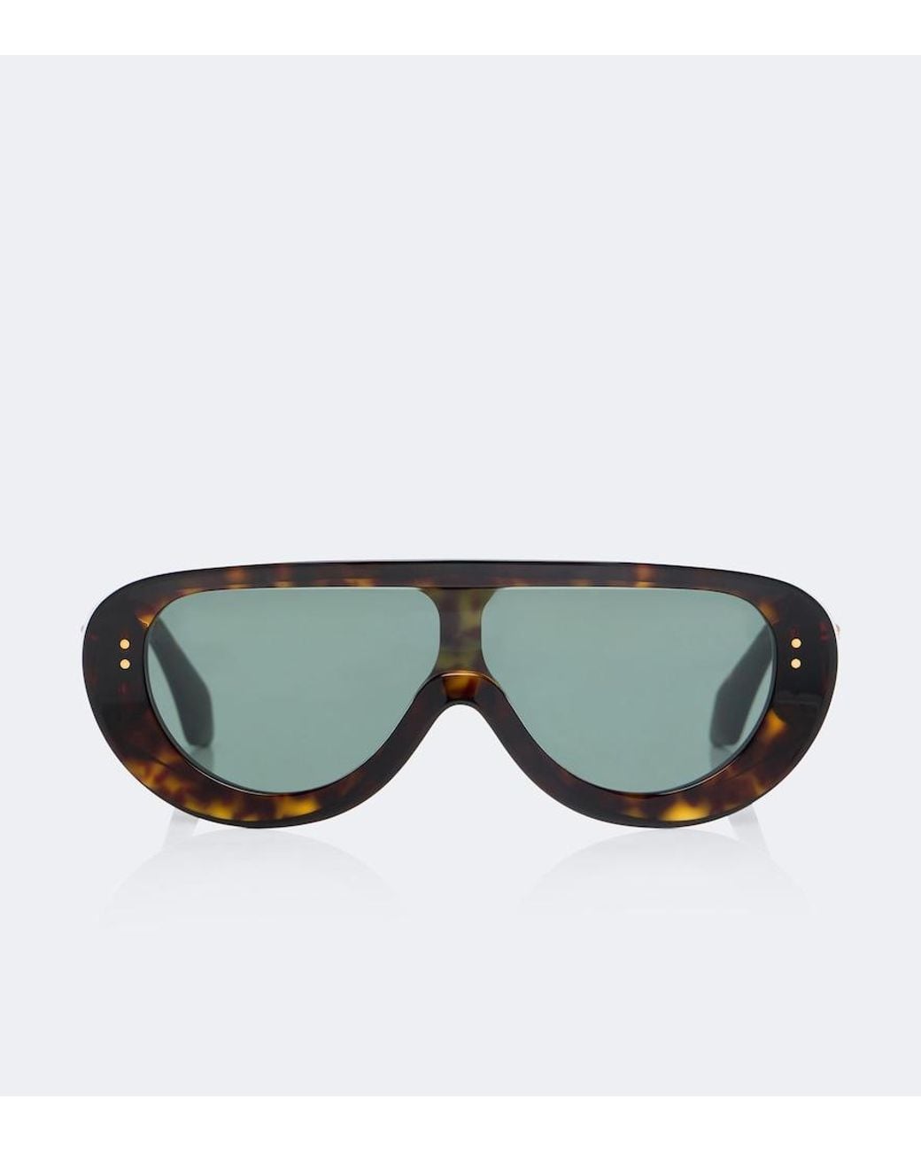 Versace Green Eckige Sonnenbrille Peggy